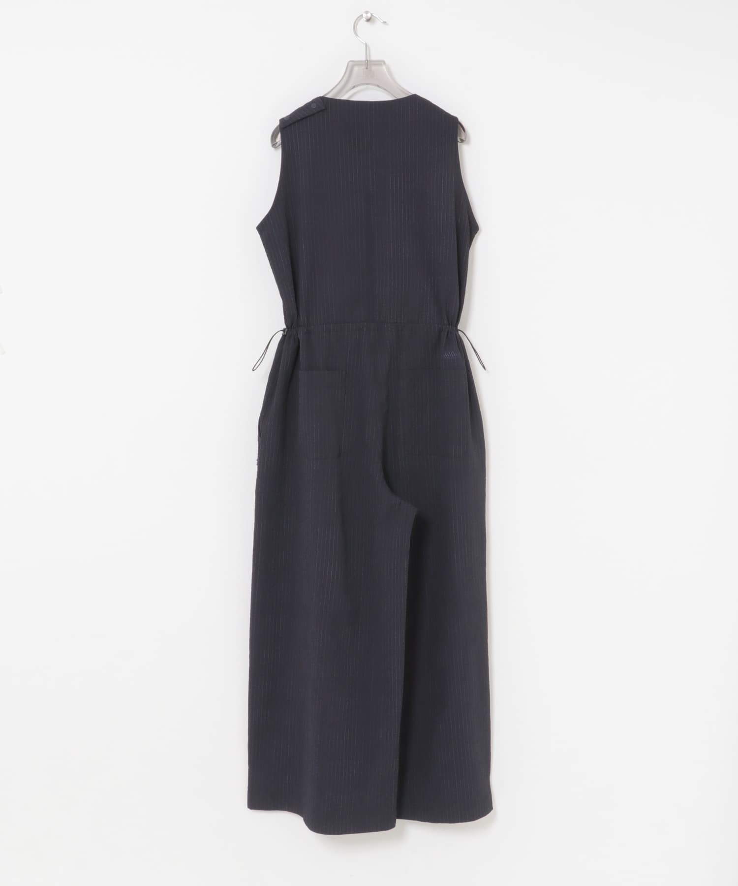『別注』THOUSAND MILE×URBAN RESEARCH　SLEEVELESS ALL IN ONE NAVYSTRIPE M