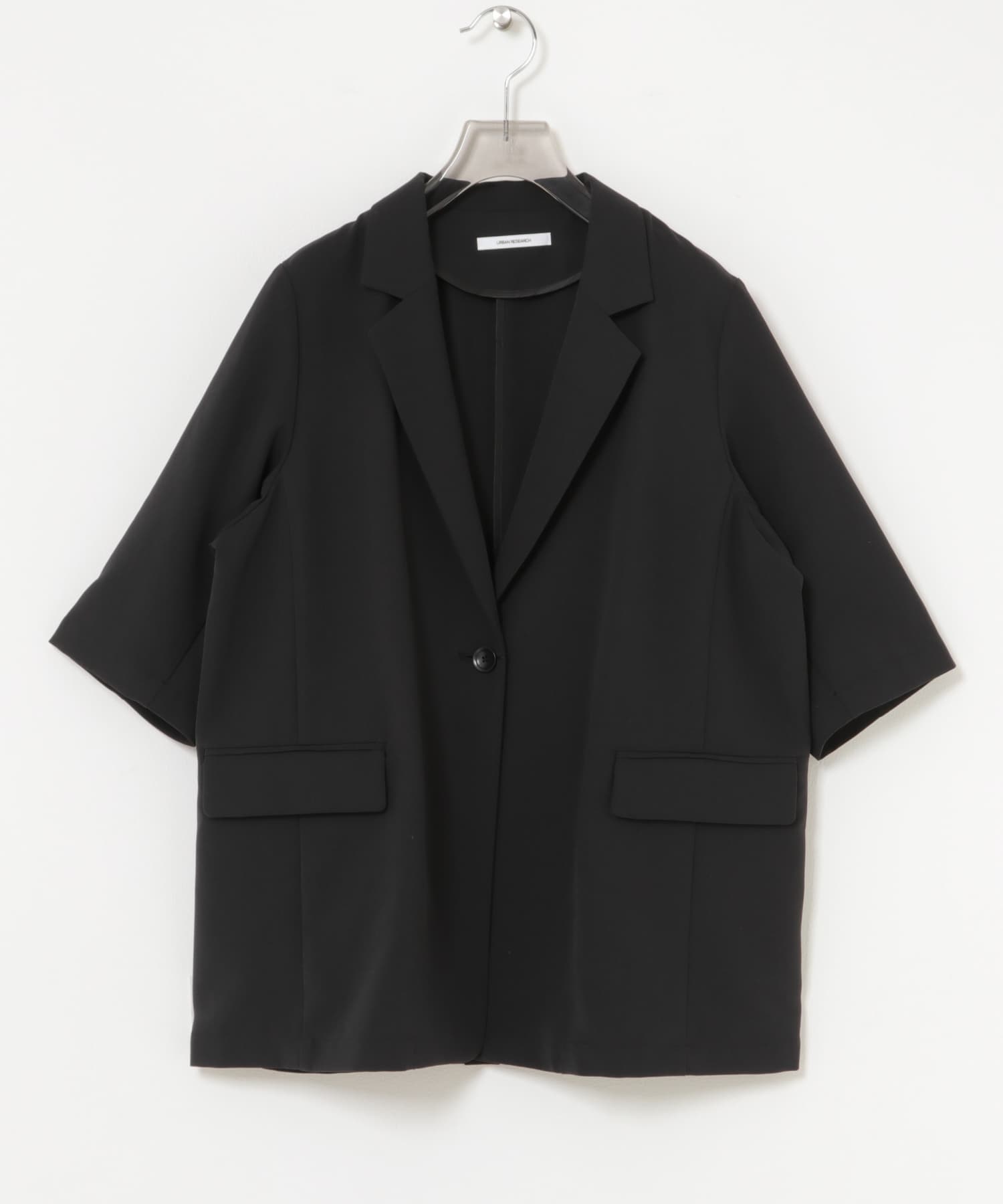 『UR TECH DRYLUXE』ハーフスリーブジャケット BLACK Free
