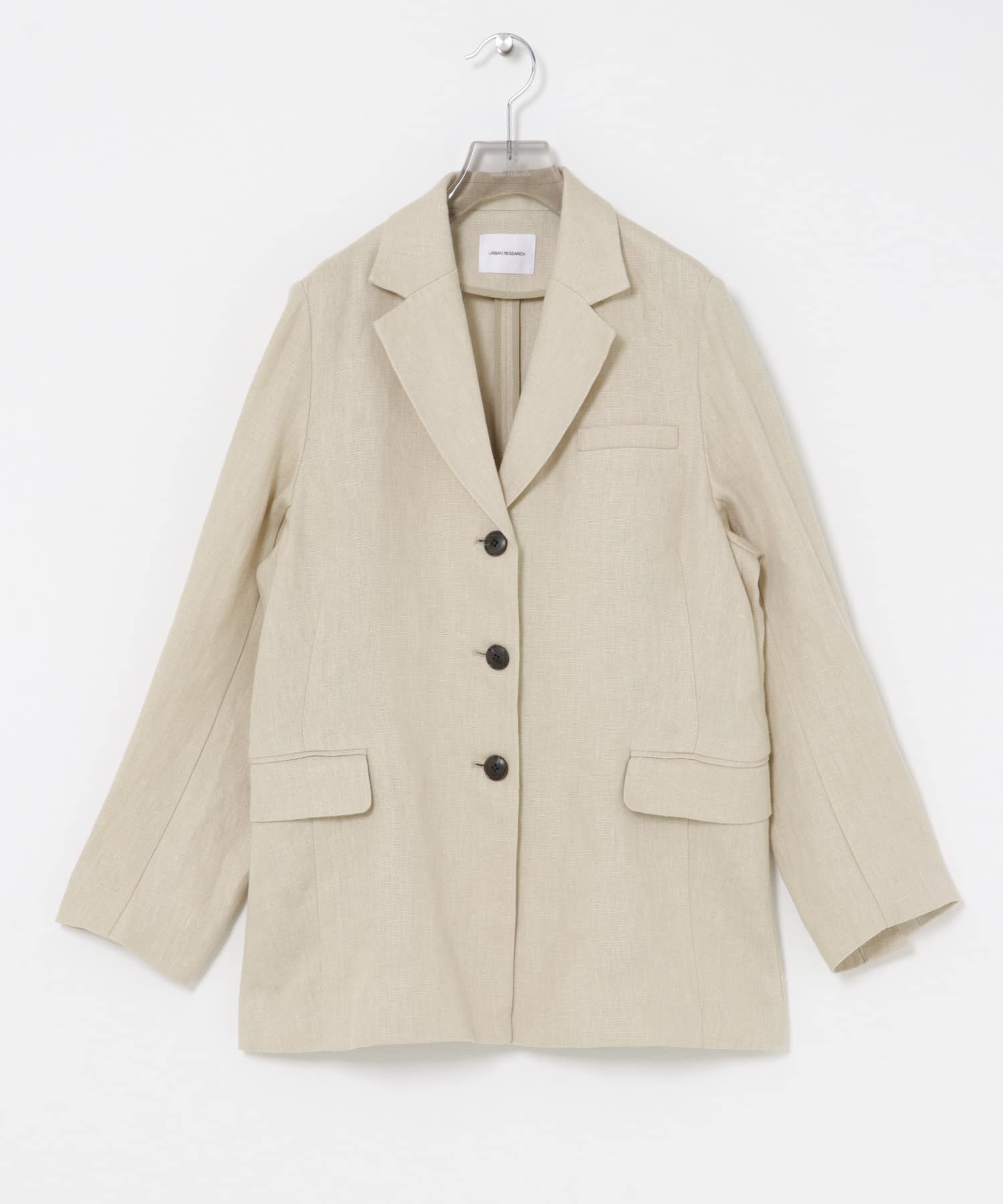 オックスリネンテーラードジャケット(Free L.PINK): アウター｜URBAN
