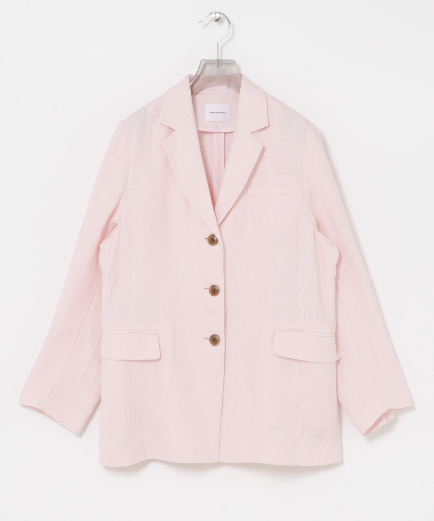 オックスリネンテーラードジャケット(Free L.PINK): アウター｜URBAN