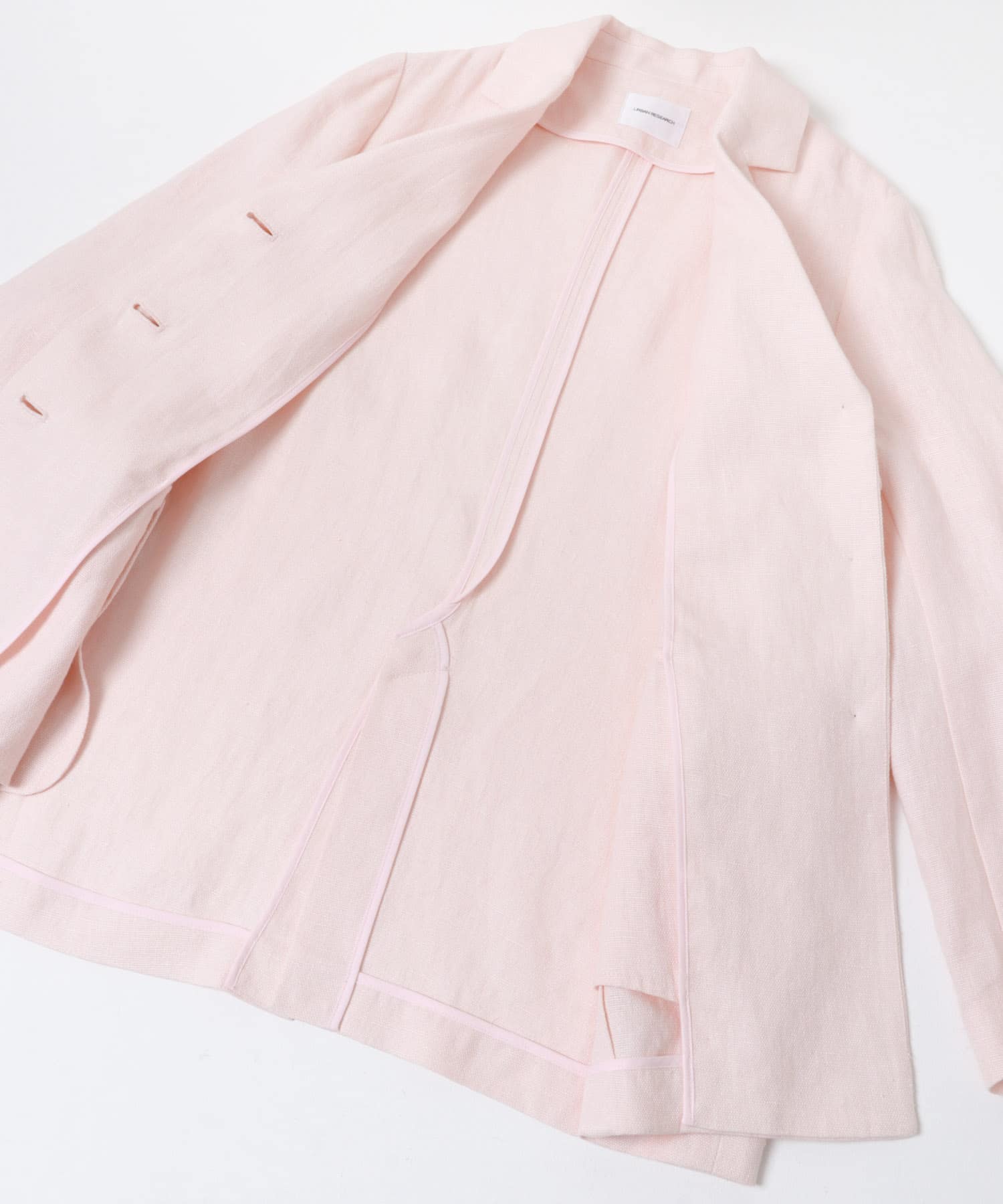 オックスリネンテーラードジャケット L.PINK Free