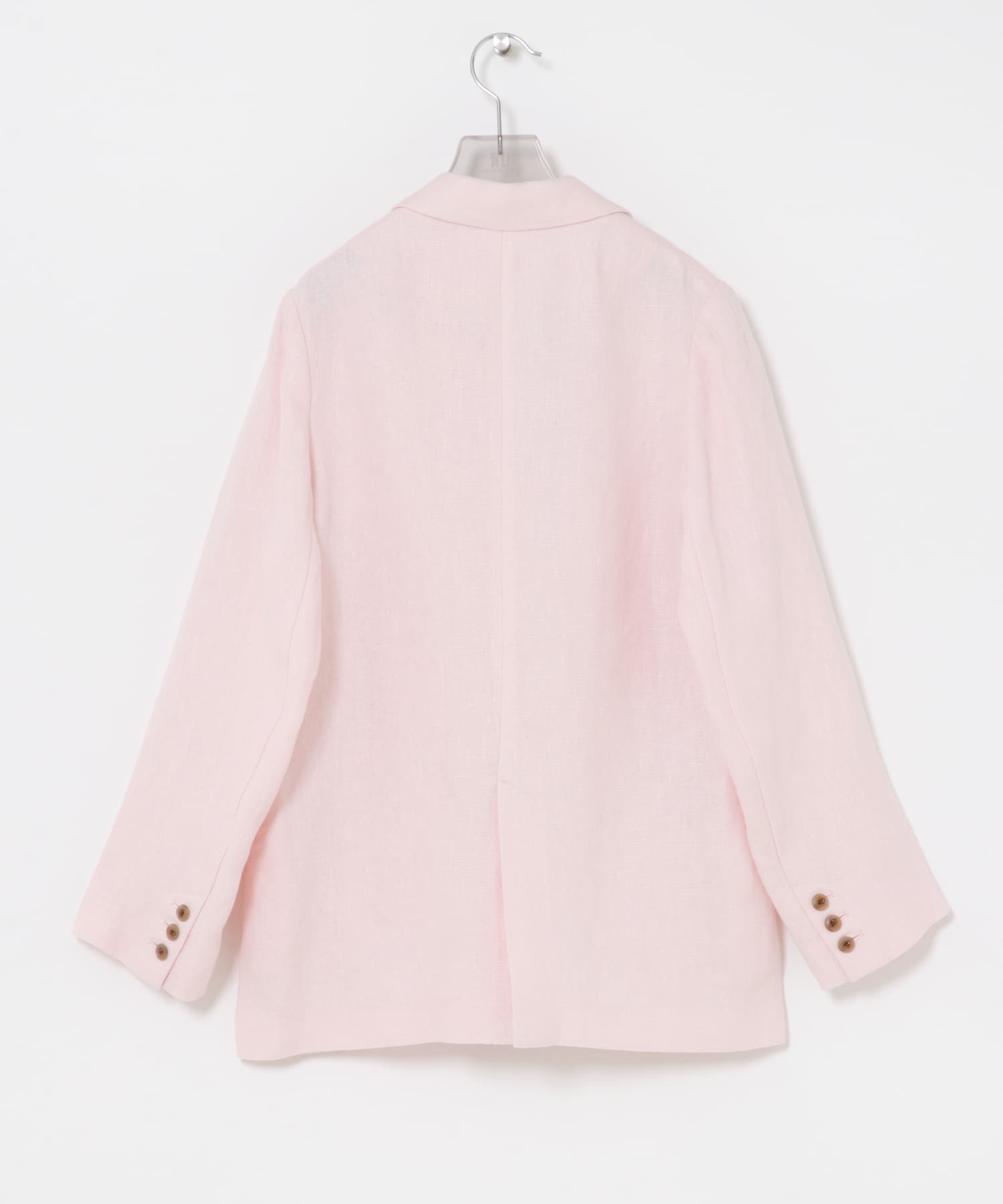 オックスリネンテーラードジャケット L.PINK Free