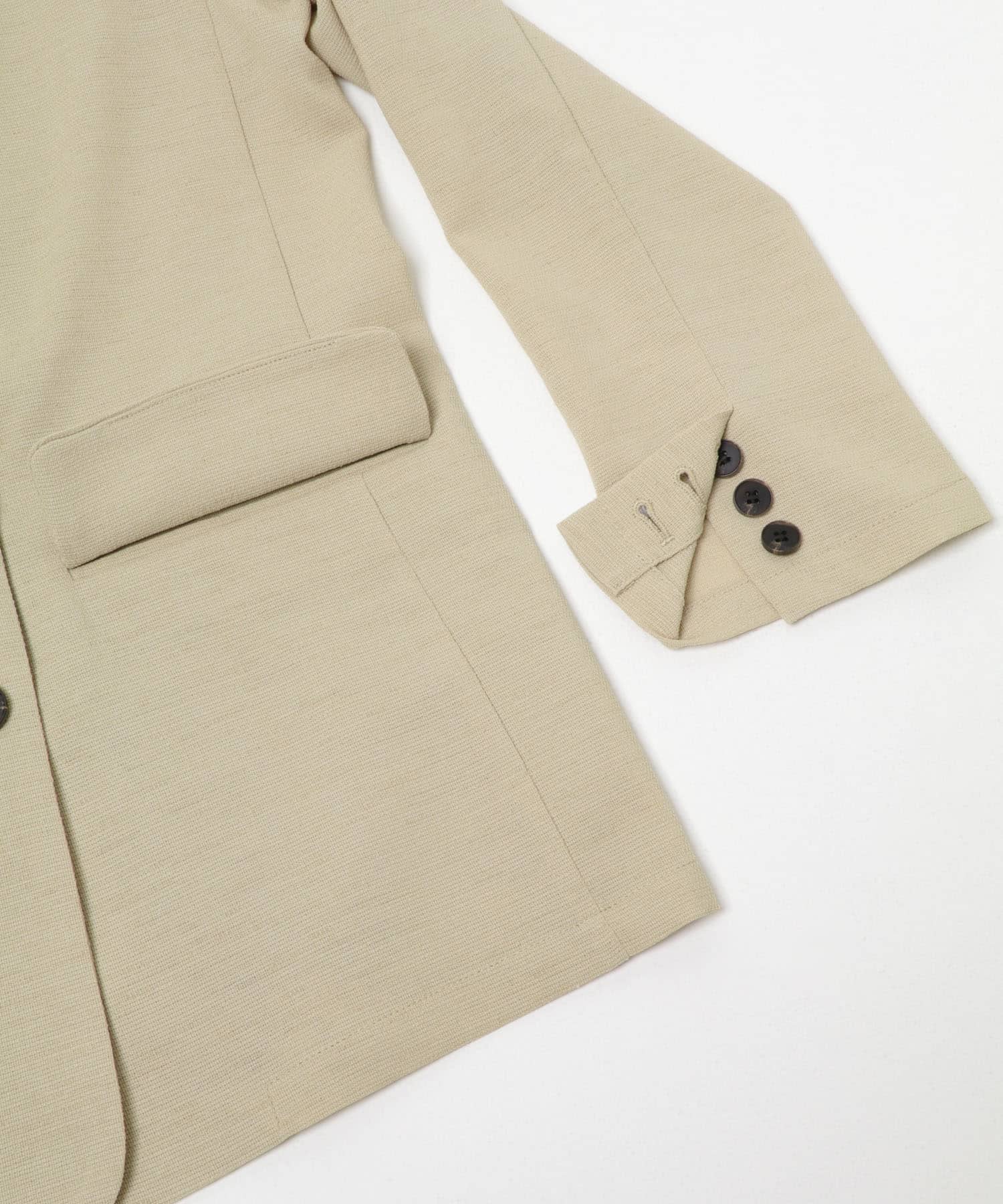 ダブルブレストメッシュジャケット BEIGE Free