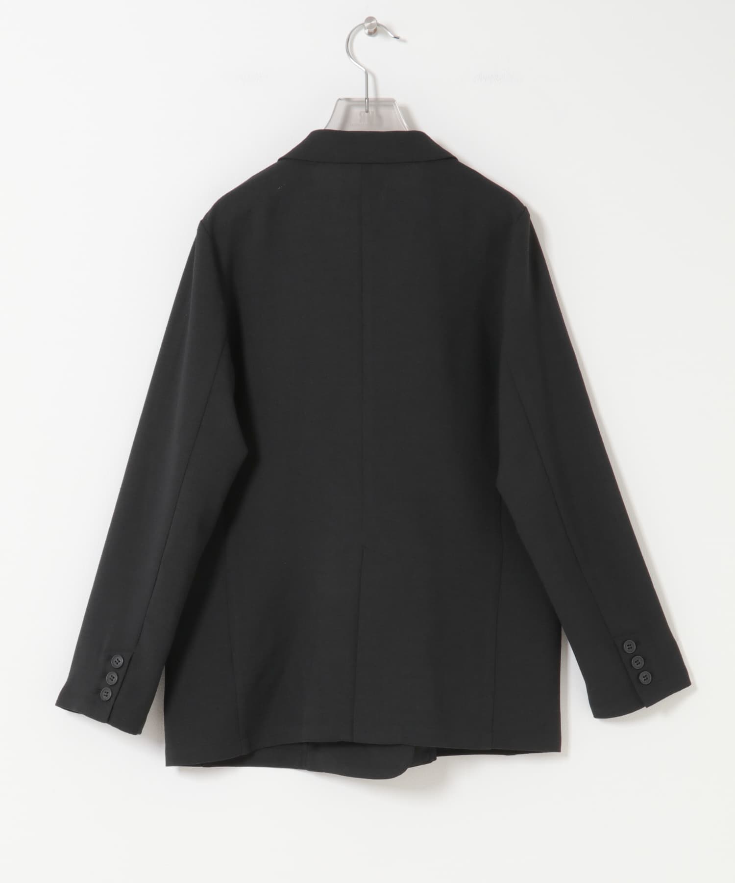 ダブルブレストメッシュジャケット BLACK Free