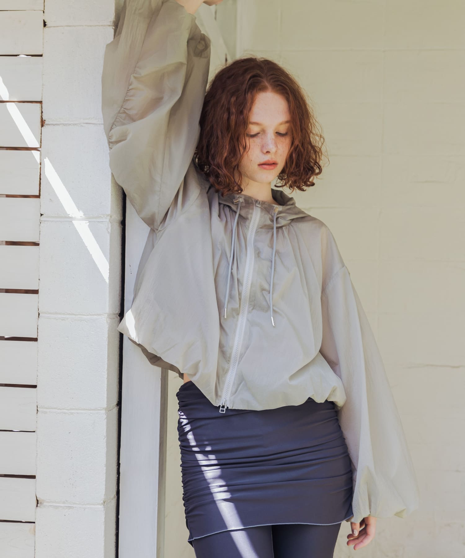 『撥水』シアーバルーンブルゾン