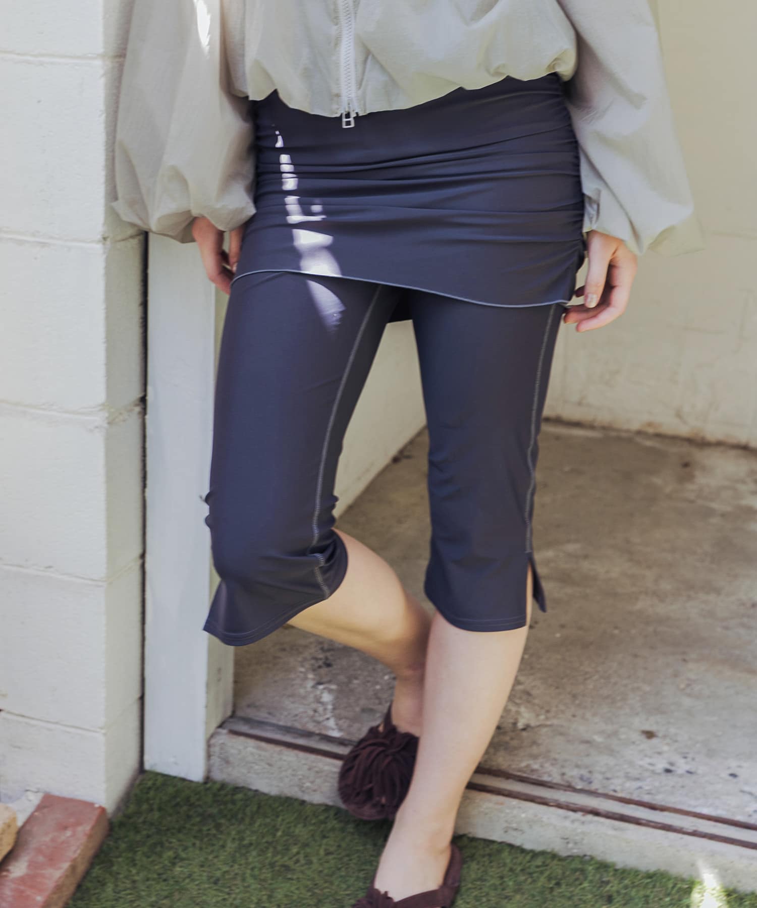 『UVカット/撥水』『一部WEB限定カラー』Swim URBAN RESEARCH　スイム スカートドッキングレギンス