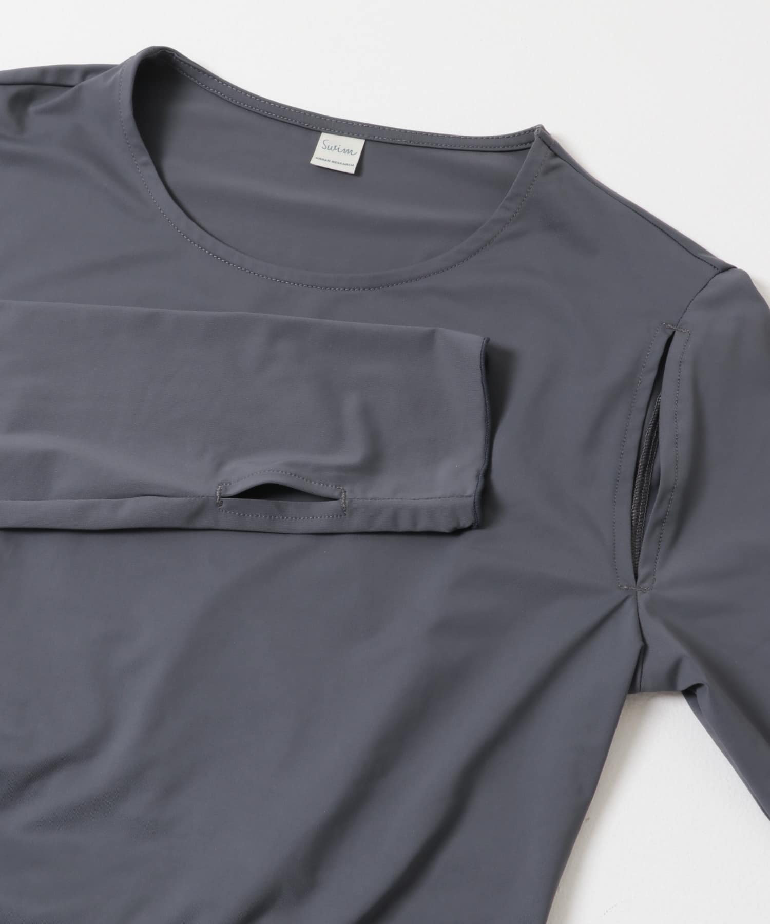 『UVカット』Swim URBAN RESEARCH　スイム カットアウトプルオーバー GRAYNAVY Free