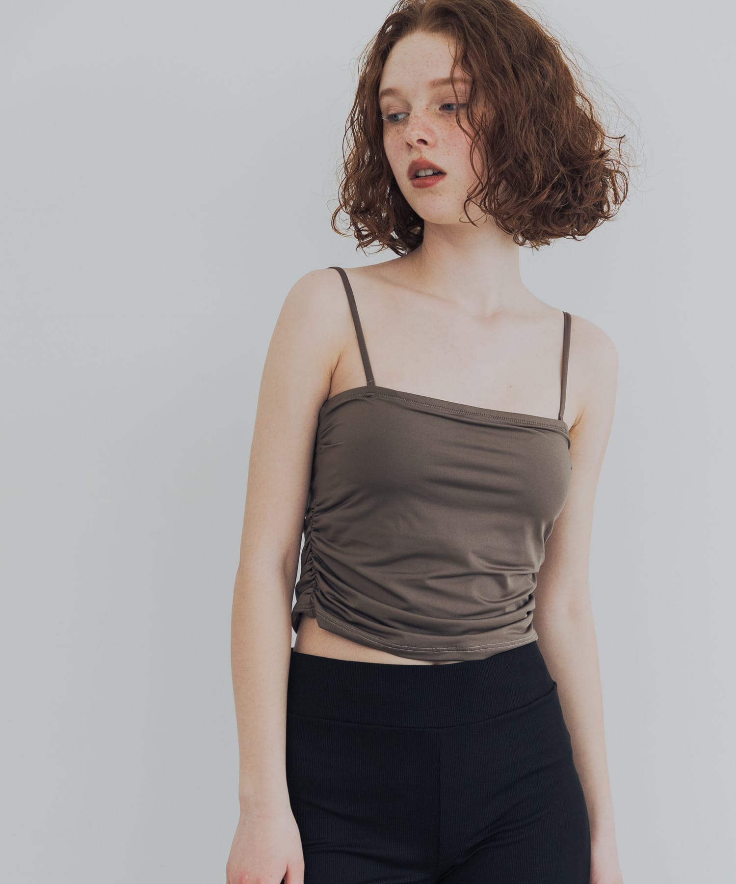 『UVカット/撥水』Swim URBAN RESEARCH　スイム サイドギャザーブラトップ