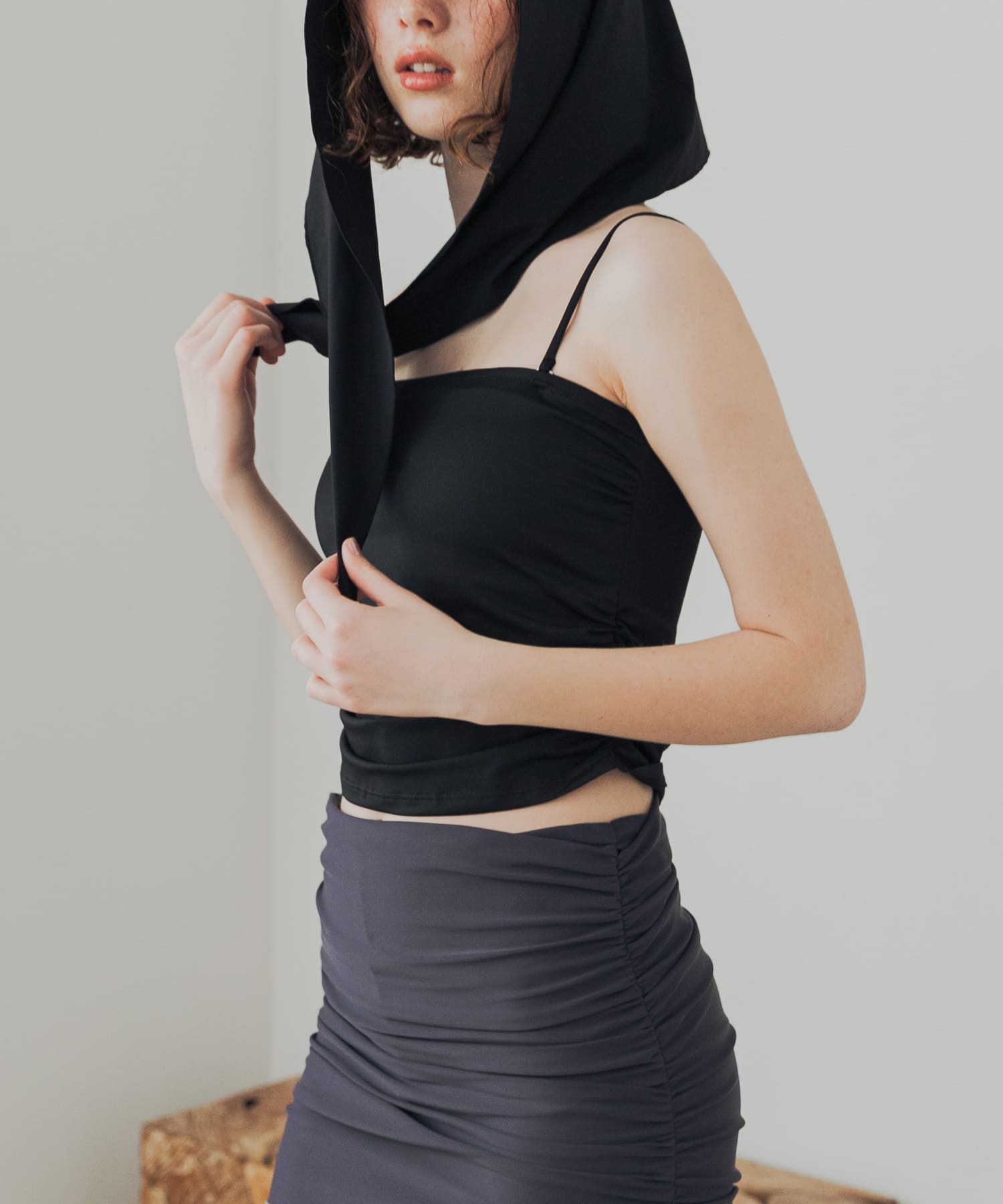 Swim URBAN RESEARCH　スイム サイドギャザーブラトップ