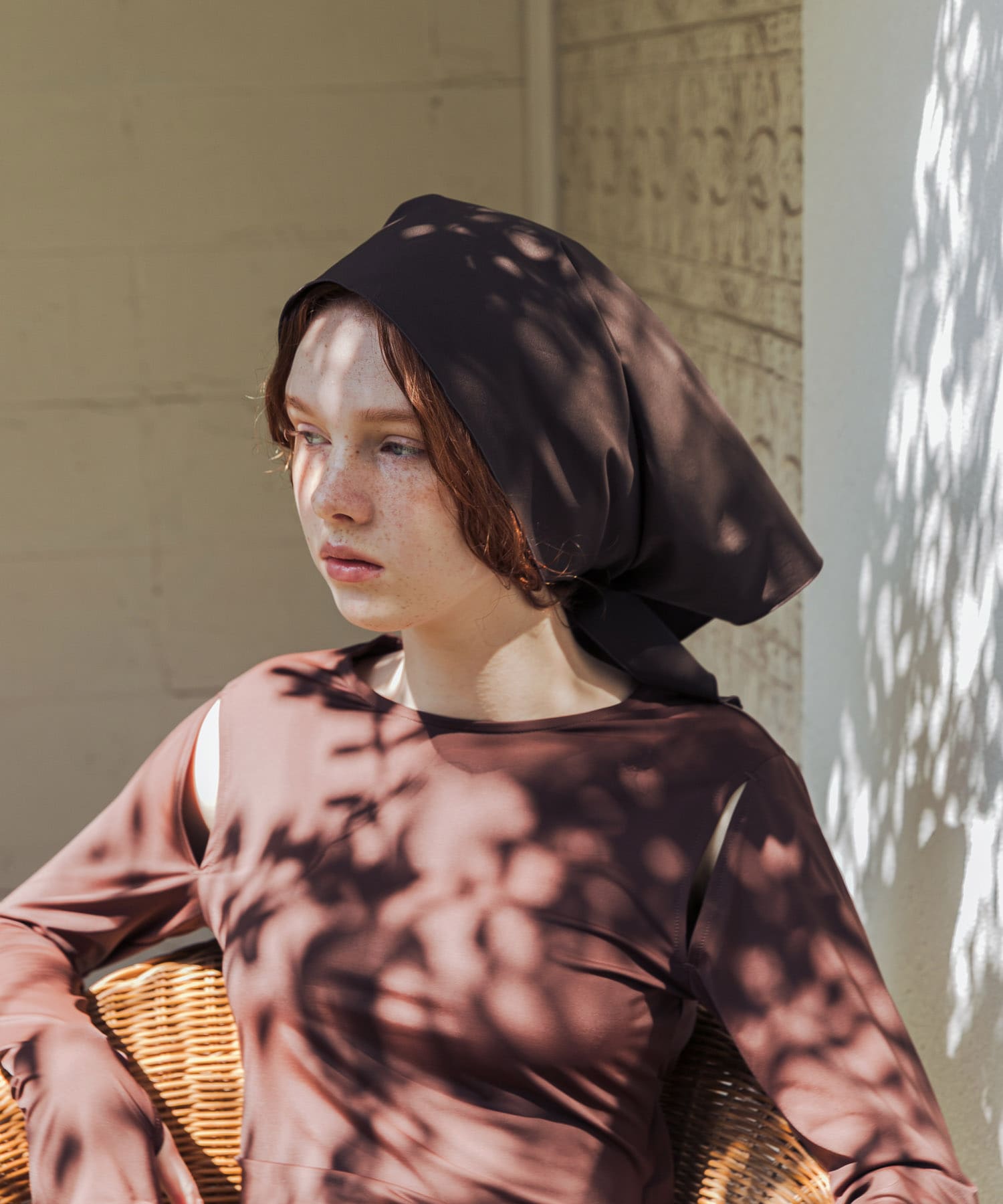 『UVカット』Swim URBAN RESEARCH　スイム サンカクスカーフ BROWN -