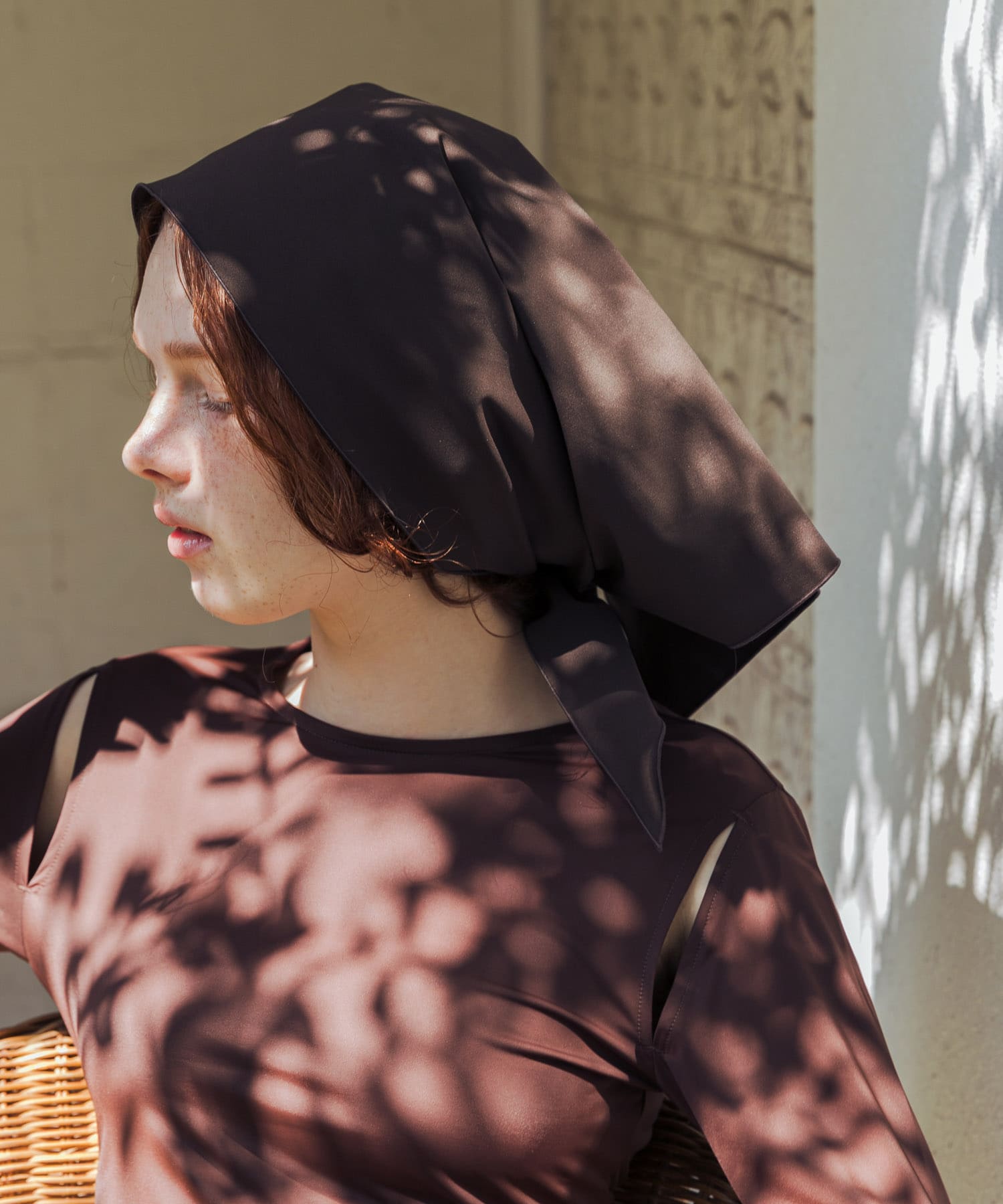 『UVカット』Swim URBAN RESEARCH　スイム サンカクスカーフ BROWN -