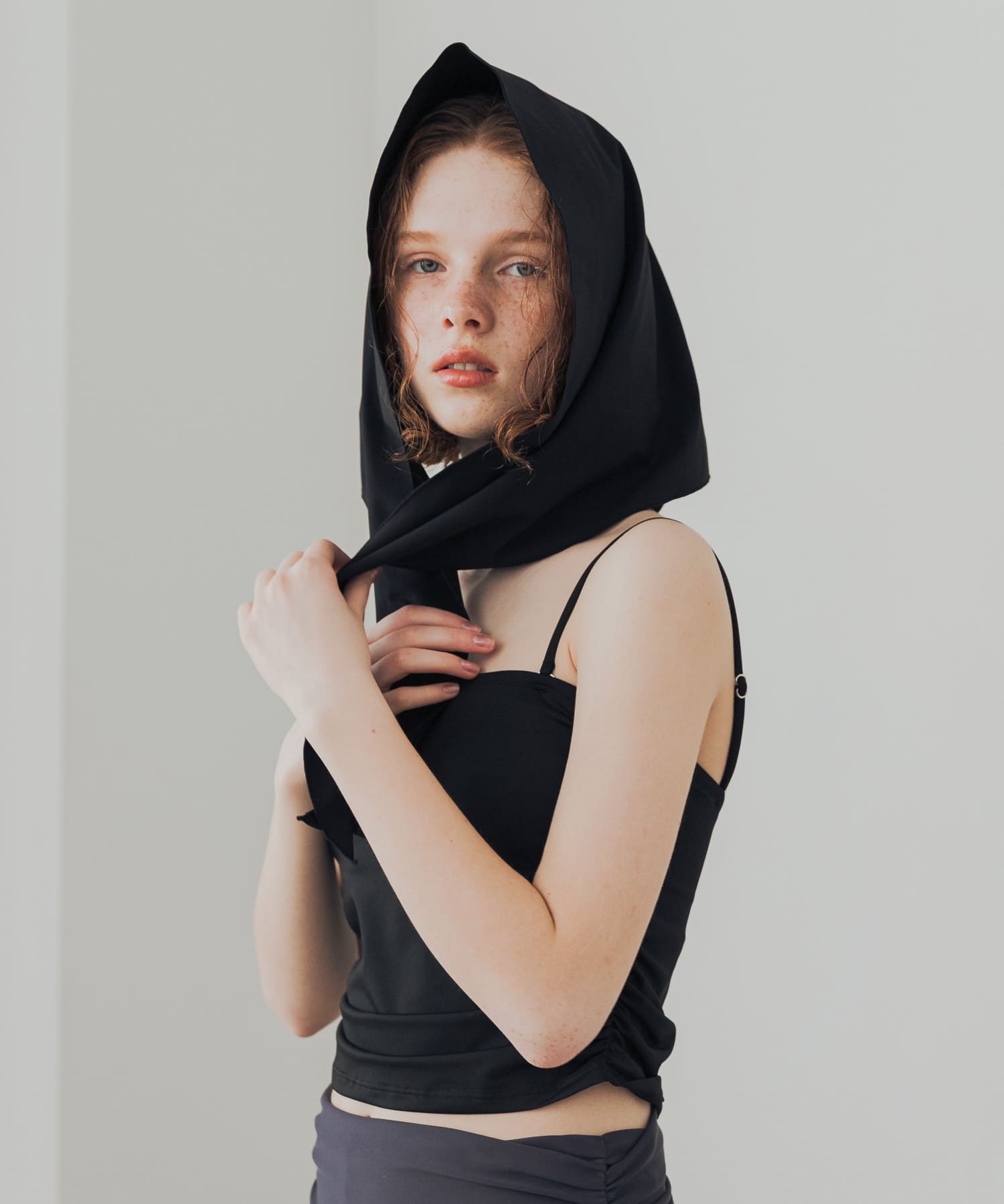 『UVカット』Swim URBAN RESEARCH　スイム サンカクスカーフ BLACK -