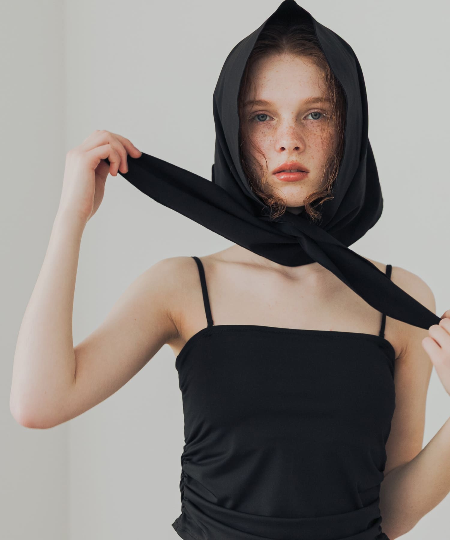 『UVカット』Swim URBAN RESEARCH　スイム サンカクスカーフ BLACK -