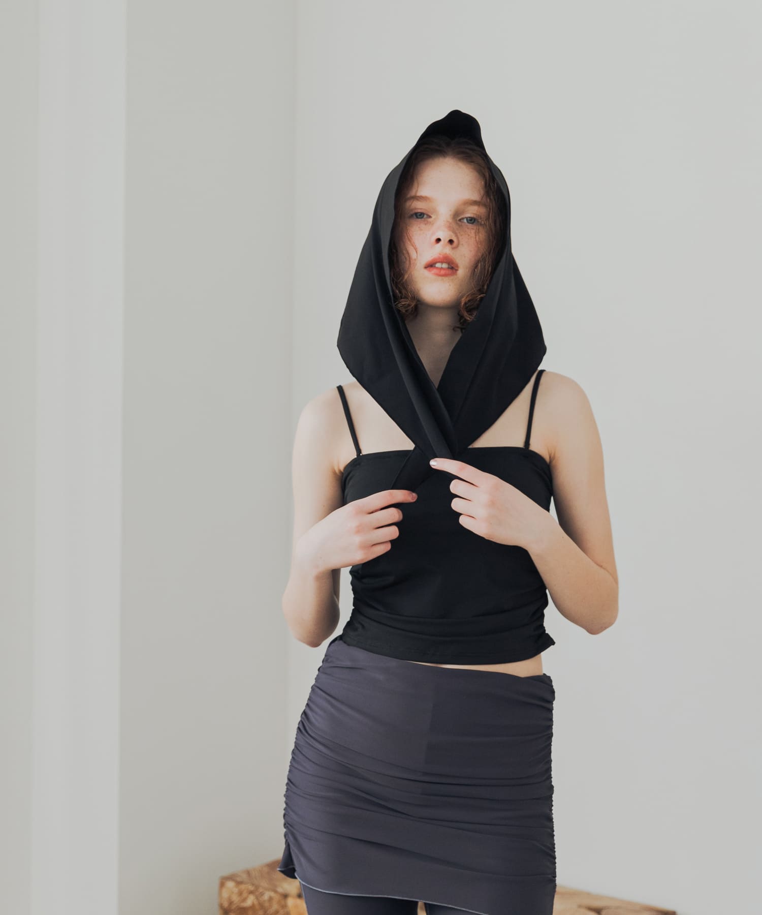 『UVカット』Swim URBAN RESEARCH　スイム サンカクスカーフ BLACK -