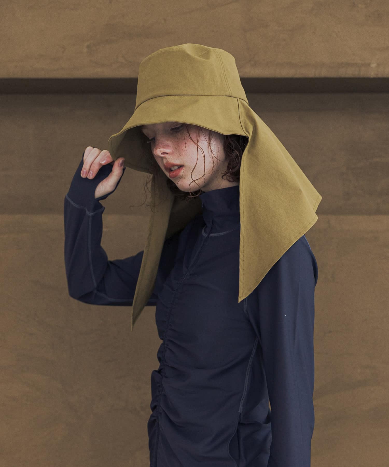 『UVカット/撥水』SUN HAT BEIGE -