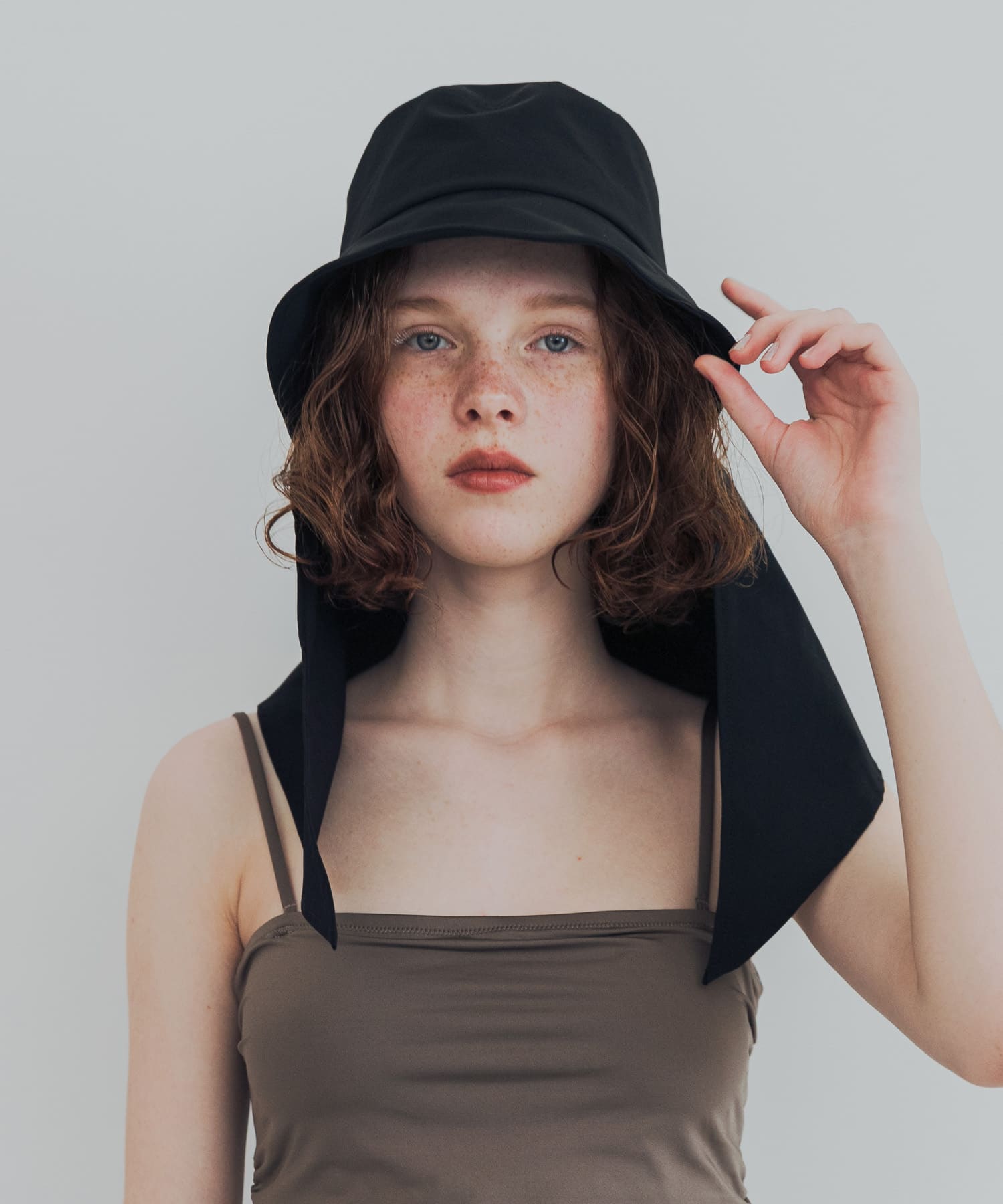 『UVカット/撥水』SUN HAT BLACK -