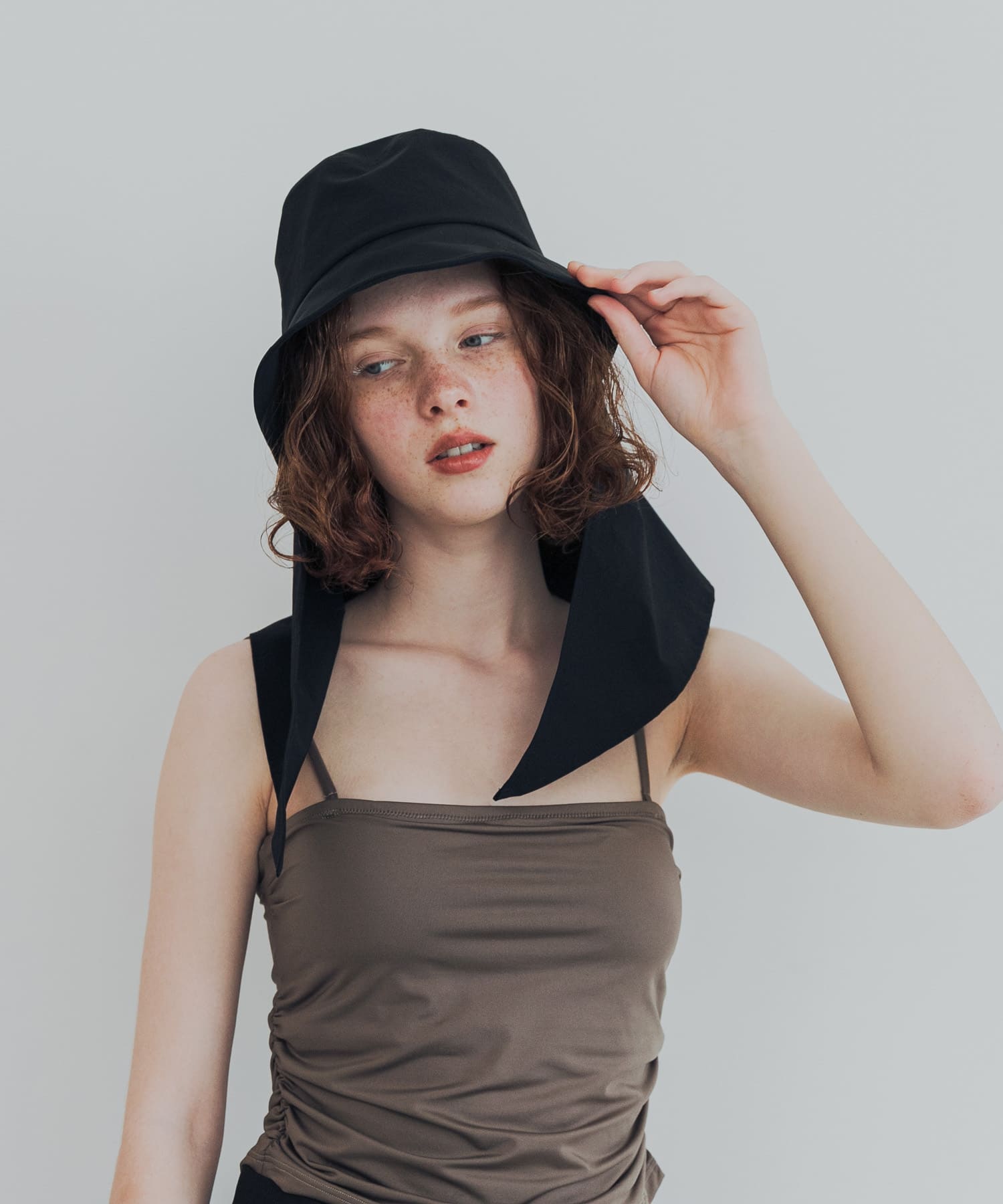 『UVカット/撥水』SUN HAT BLACK -