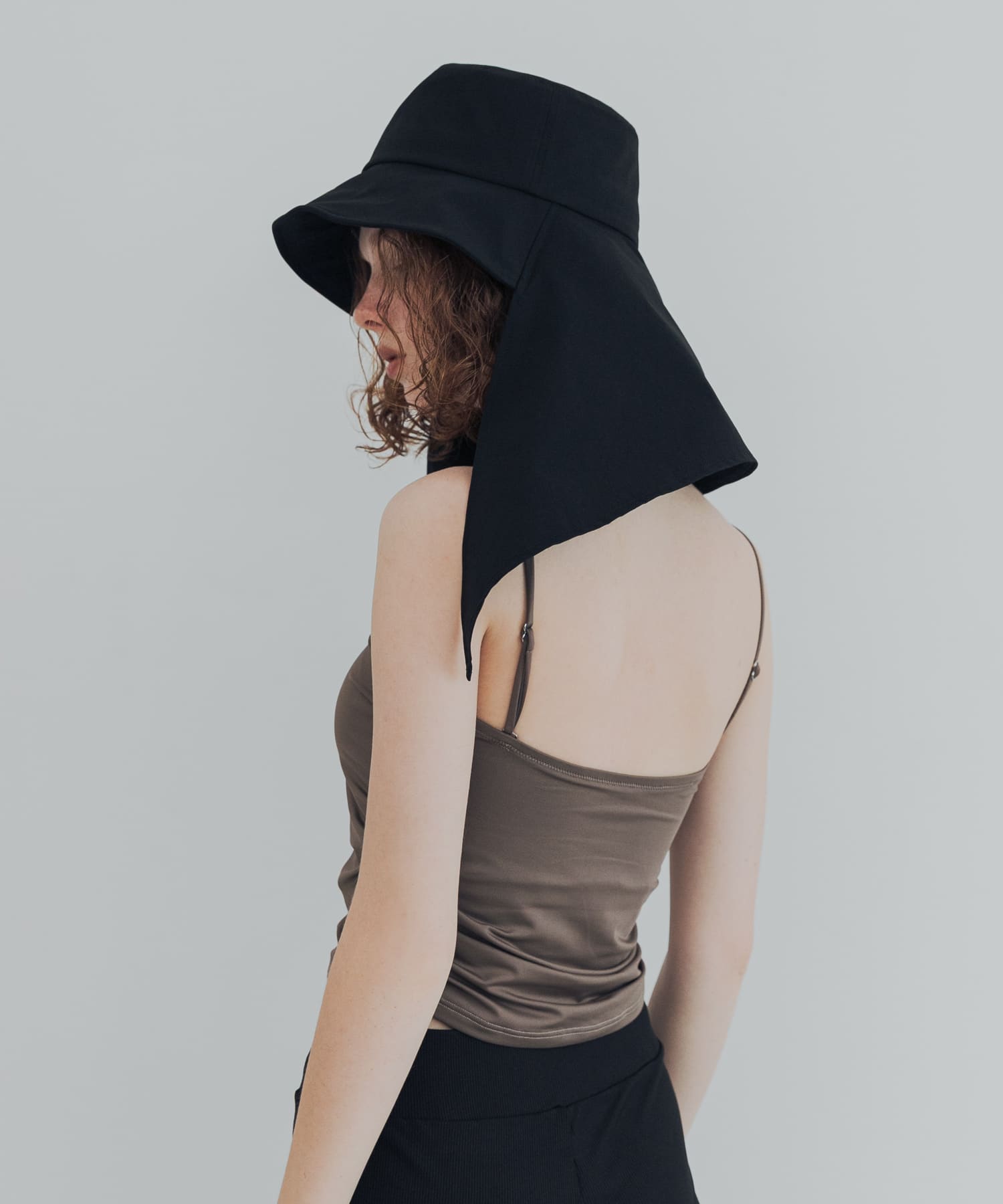 『UVカット/撥水』SUN HAT BLACK -