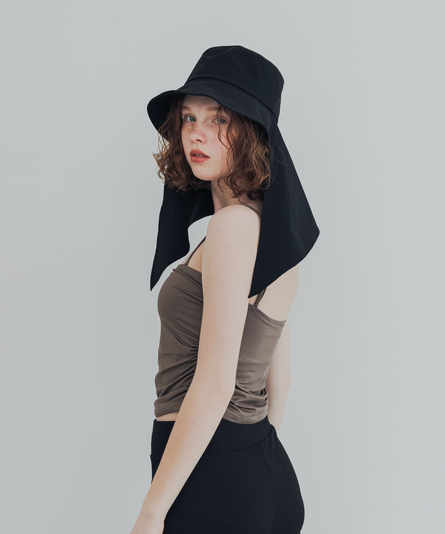 『UVカット/撥水』SUN HAT BLACK -