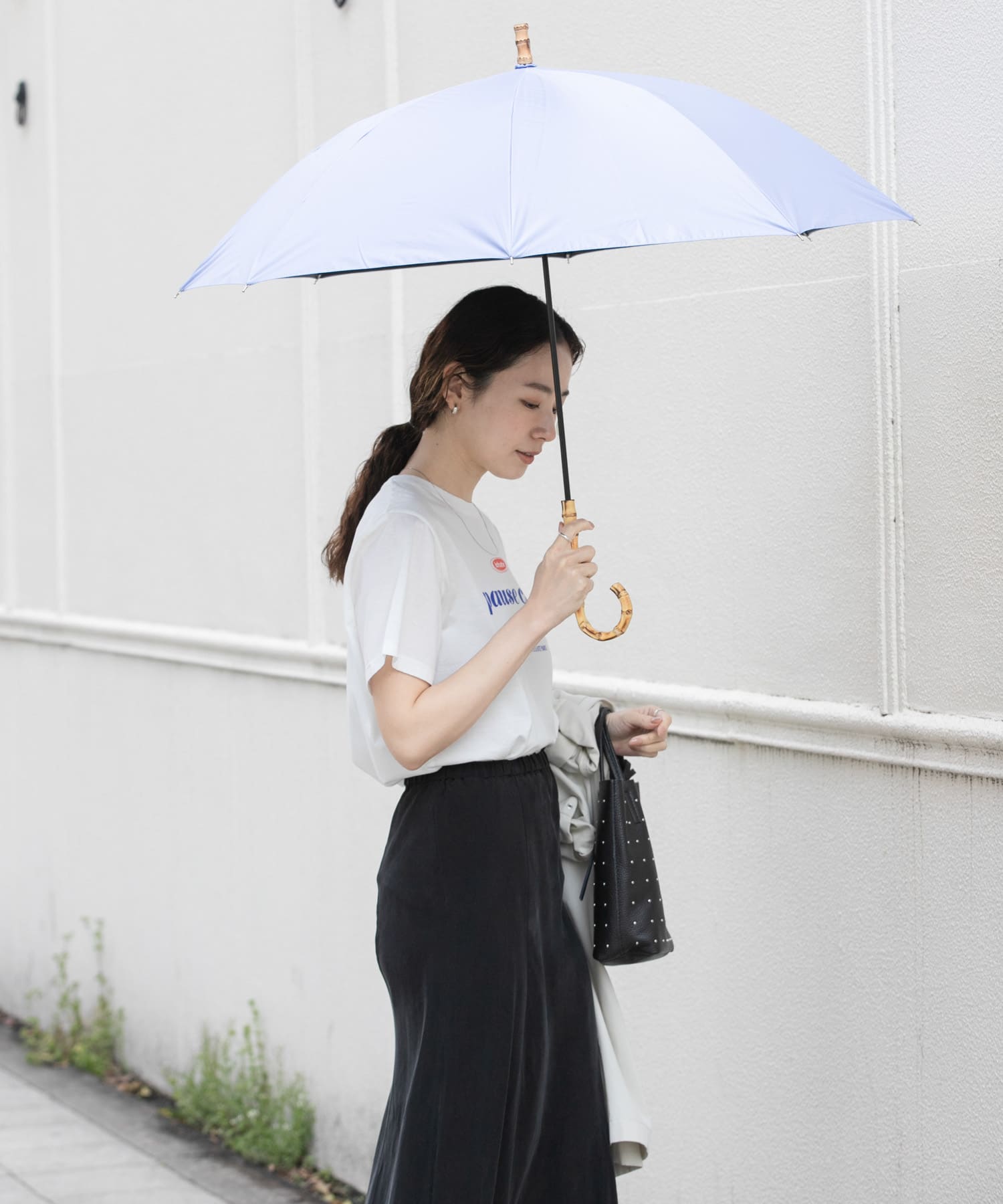 晴雨兼用バンブーアンブレラ BLUE -