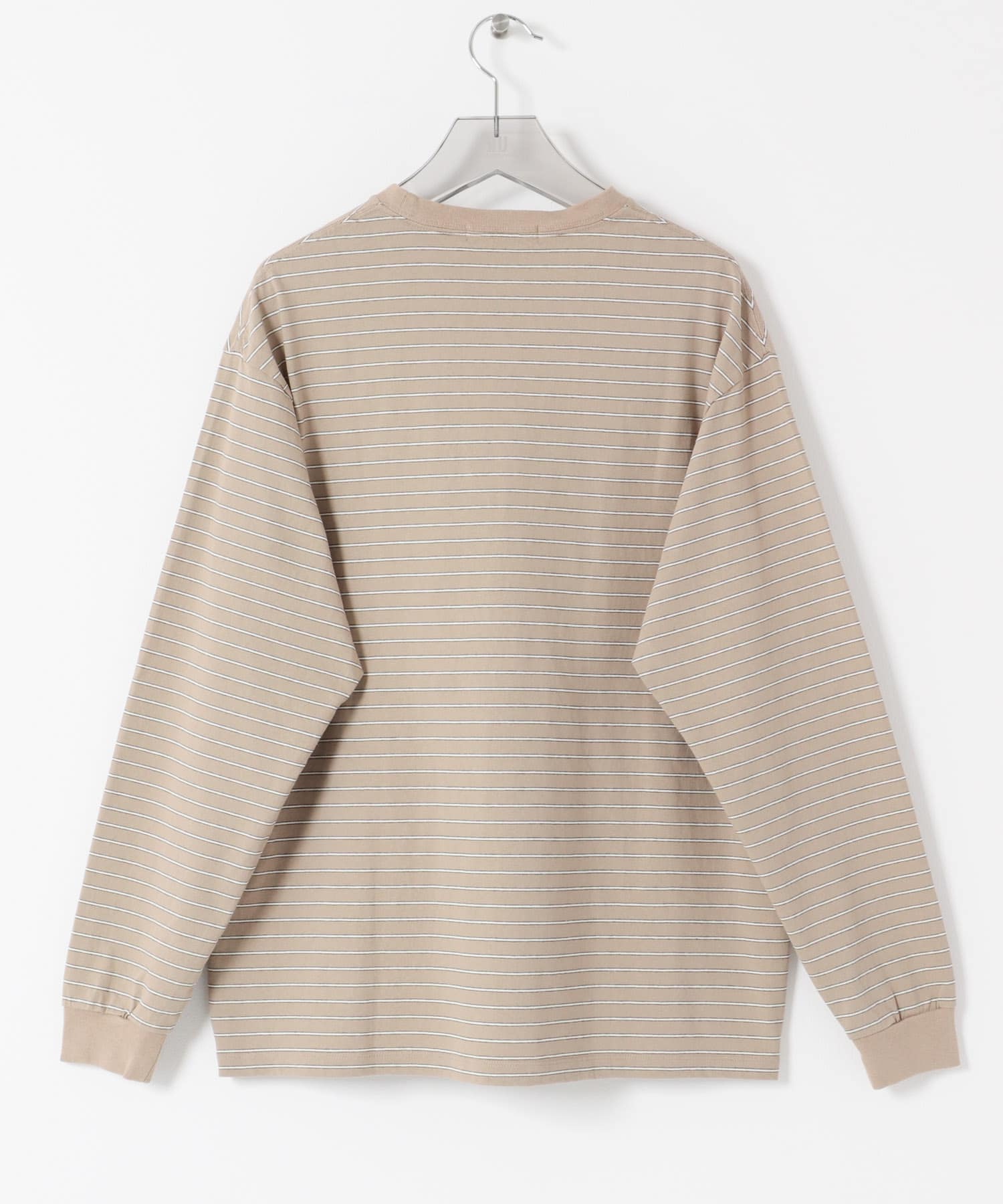 MULTI BORDER T-SHIRTS BEIGE M
