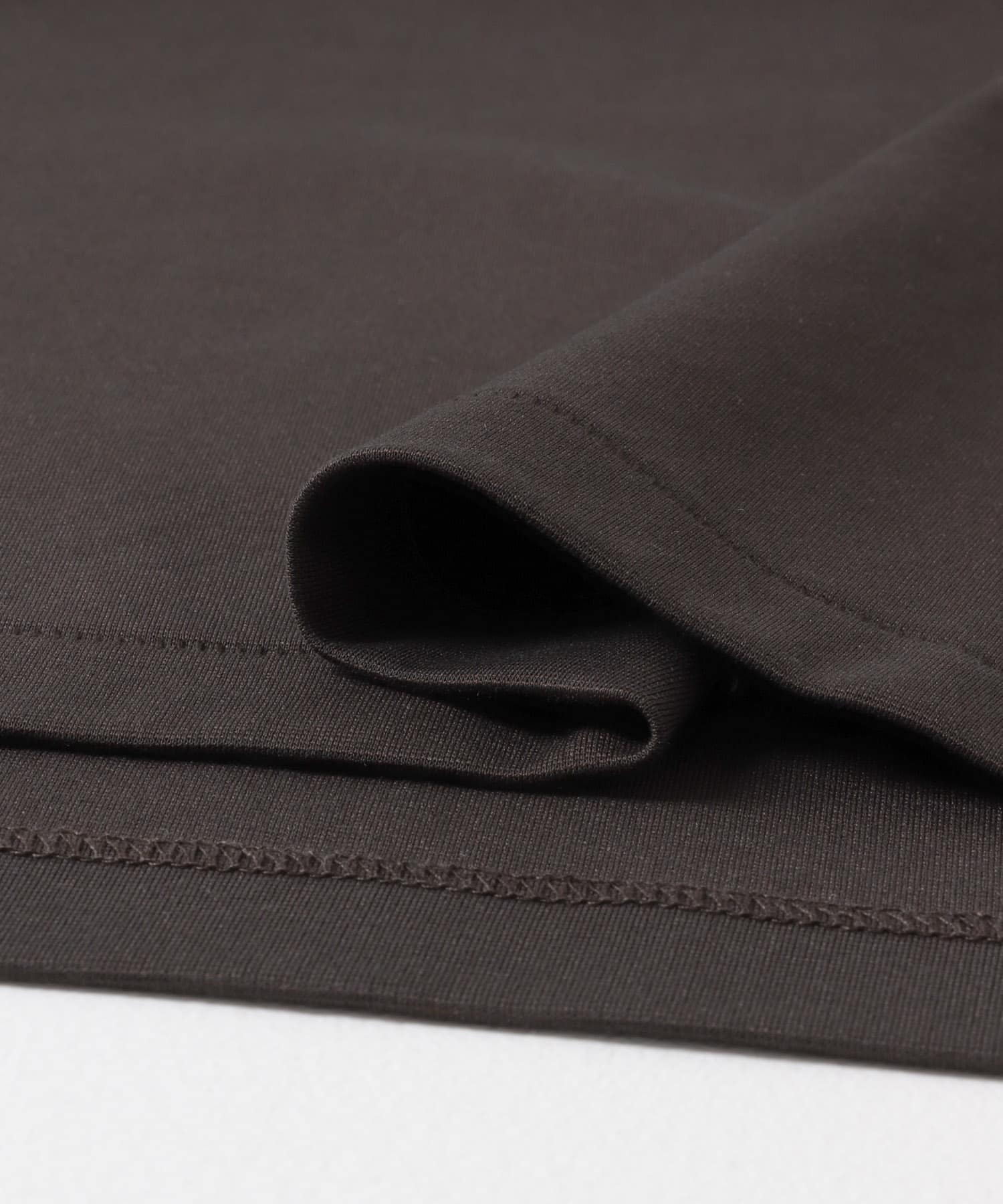 COTTON NYLON SMOOTHY LONG-SLEEVE D.BROWN S