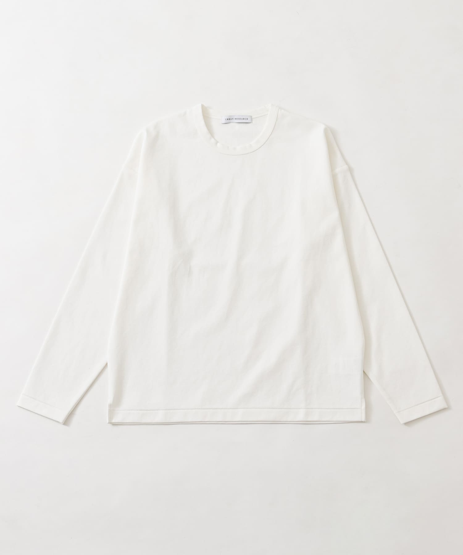 COTTON NYLON SMOOTHY LONG-SLEEVE WHITE S