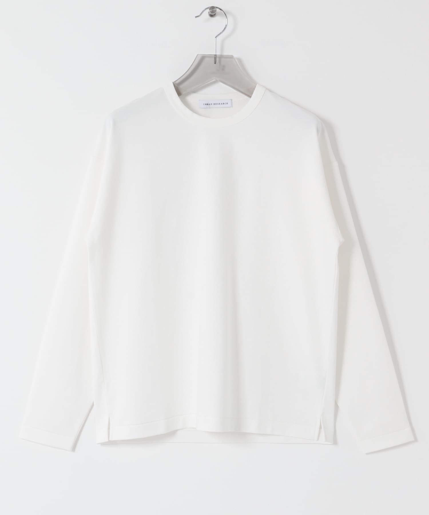 COTTON NYLON SMOOTHY LONG-SLEEVE WHITE S