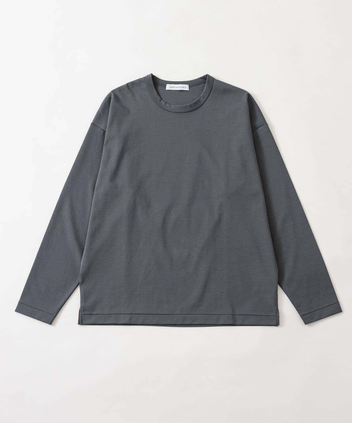COTTON NYLON SMOOTHY LONG-SLEEVE GRAY S