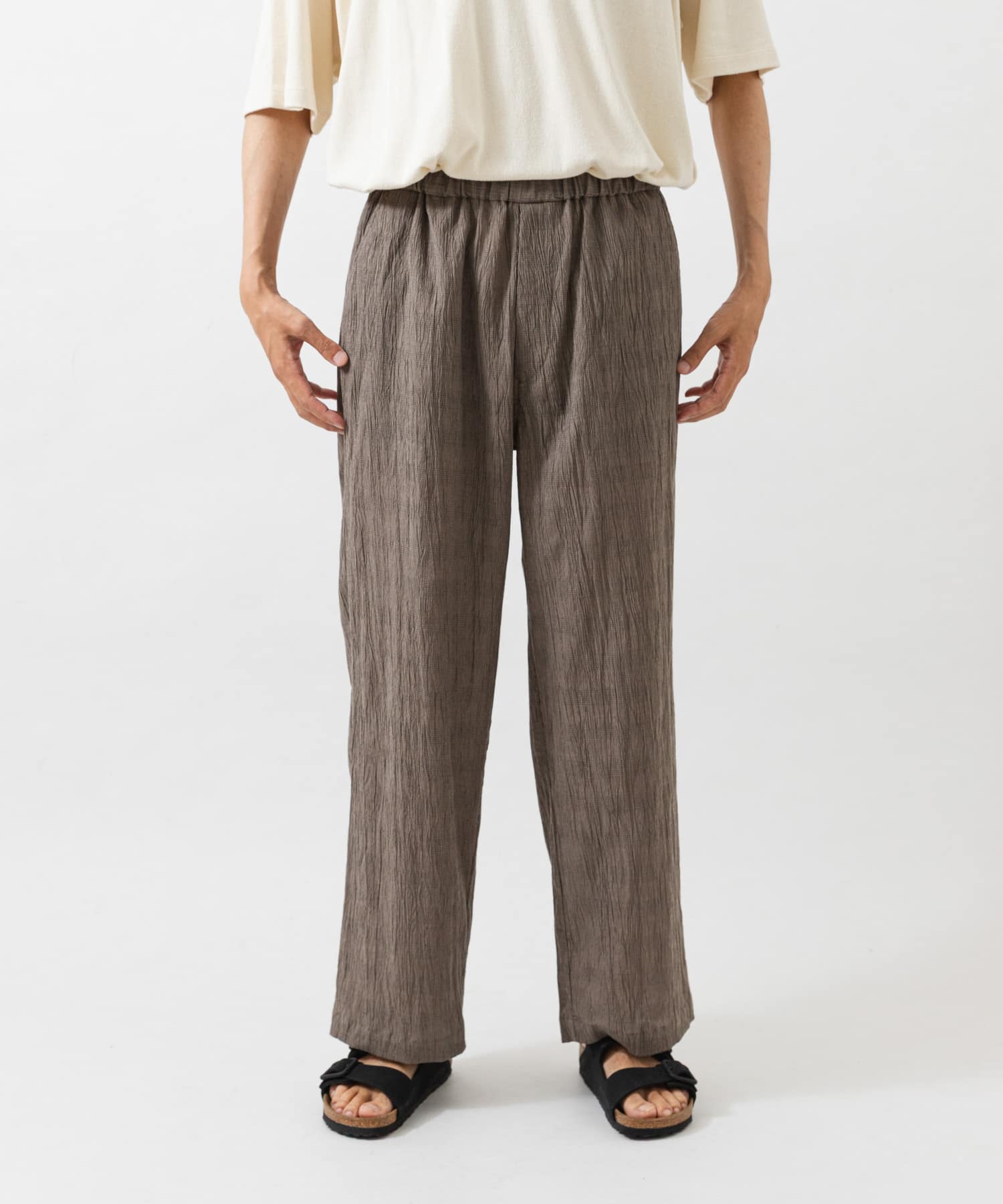 GENERAL RESEARCHD （M）　パンツ CRINKLE WIDE EASY PANTS(M MOCHA): ボトム｜URBAN RESEARCH公式
