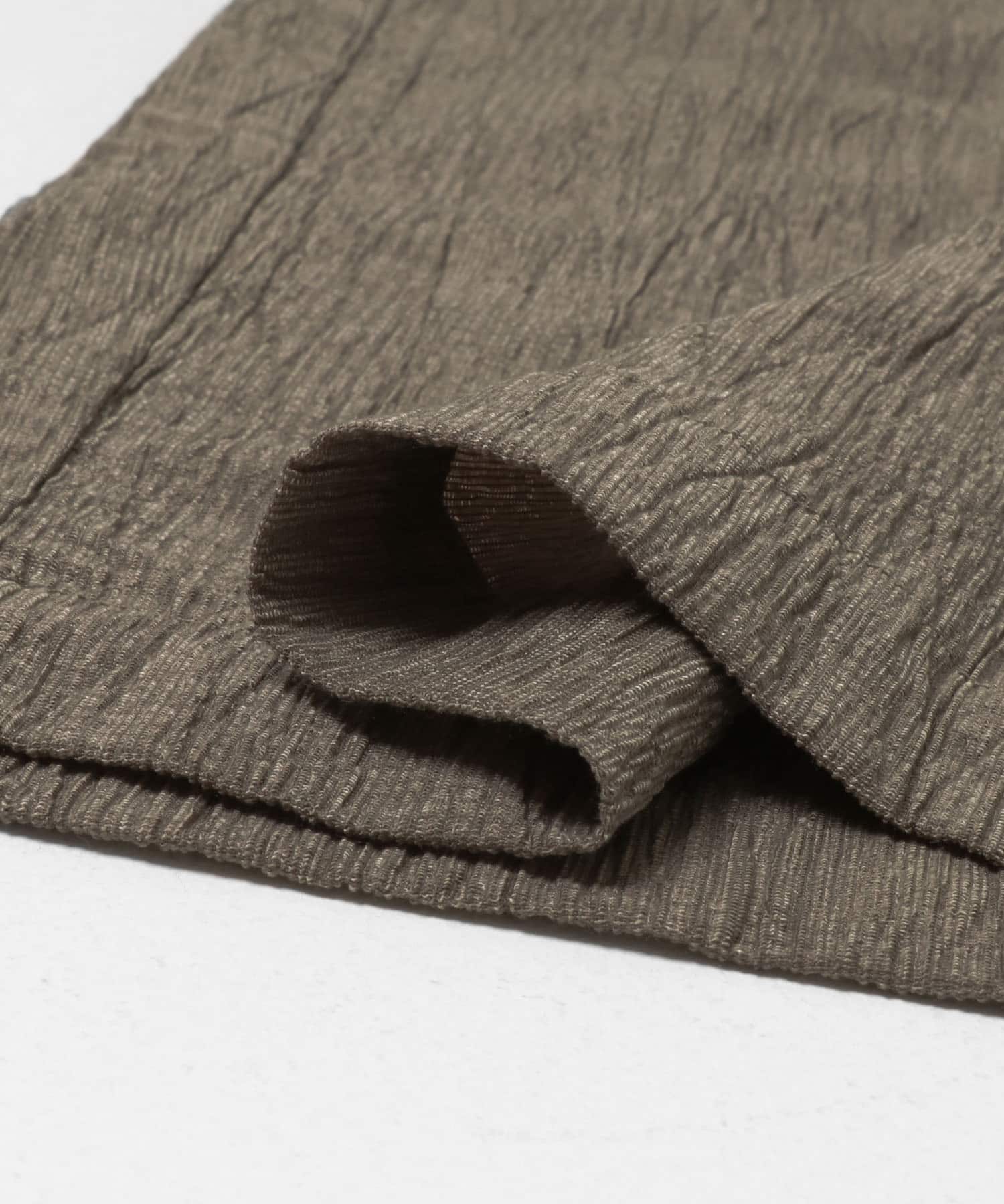 CRINKLE WIDE EASY PANTS MOCHA M