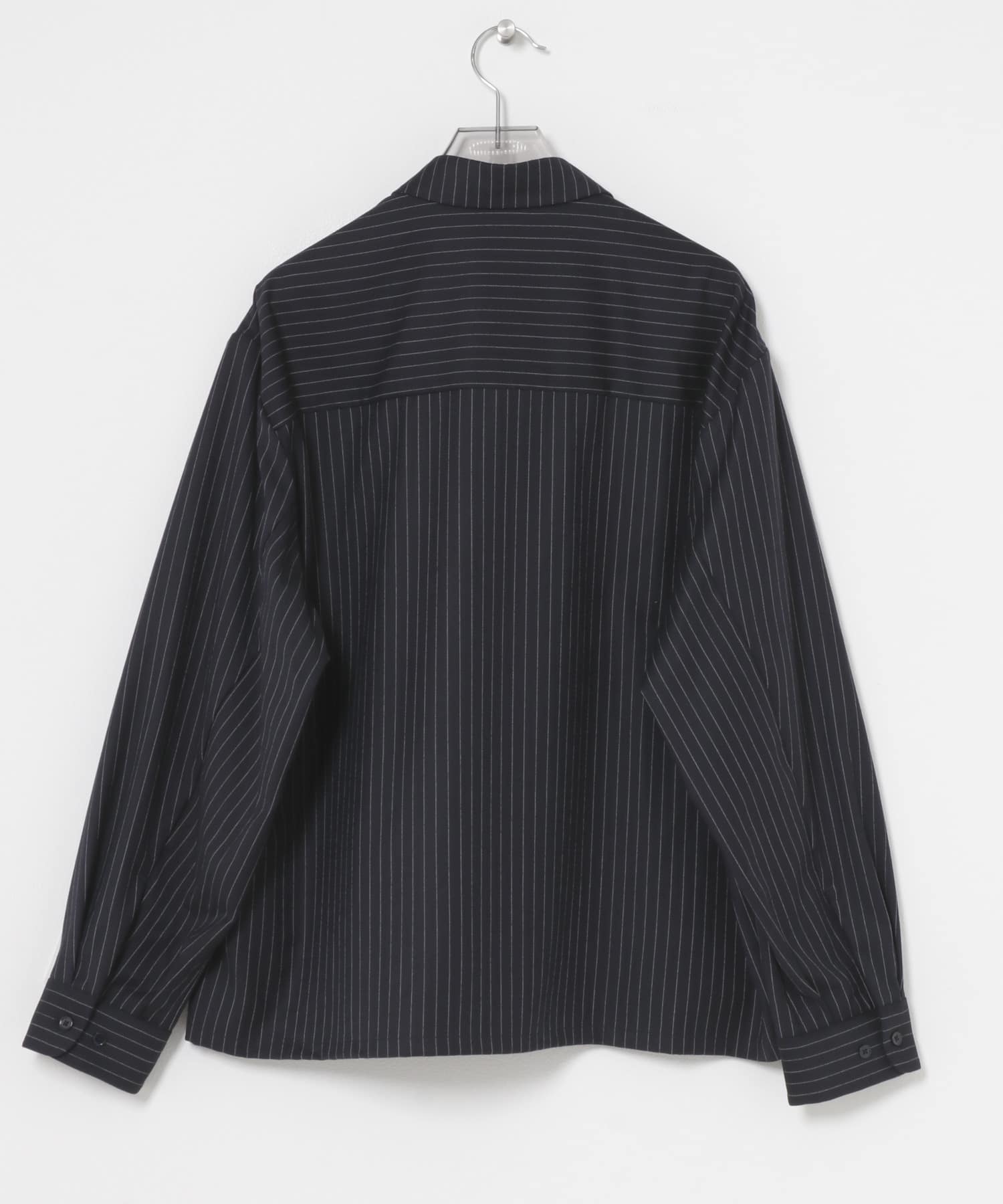 WOOL BLEND SPORTS JACKET NVY STRIPE M