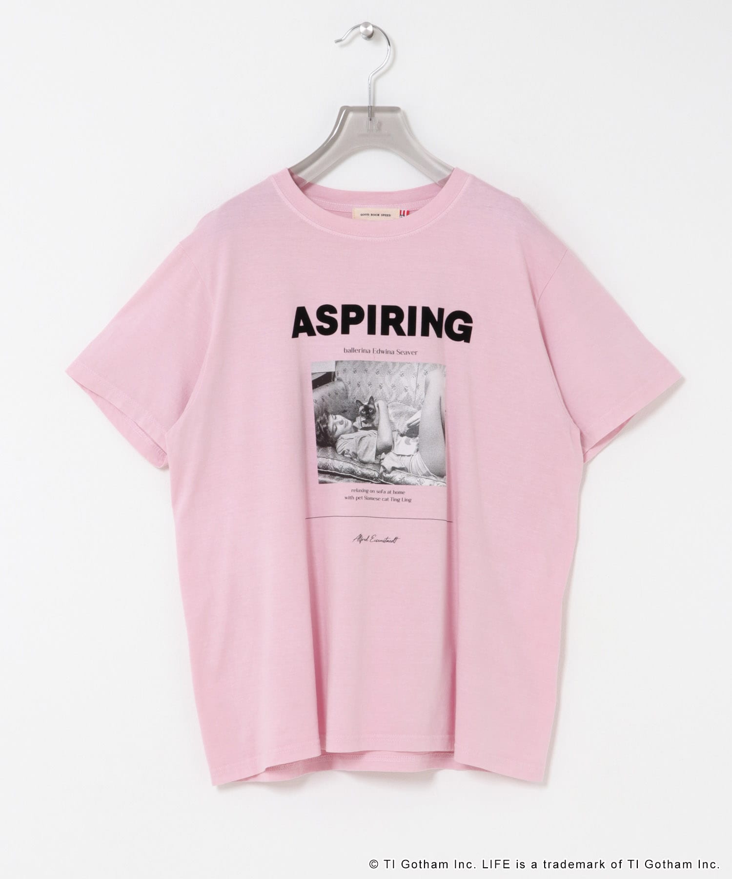『別注』GOOD ROCK SPEED×URBAN RESEARCH　CAT T-SHIRTS PINK Free