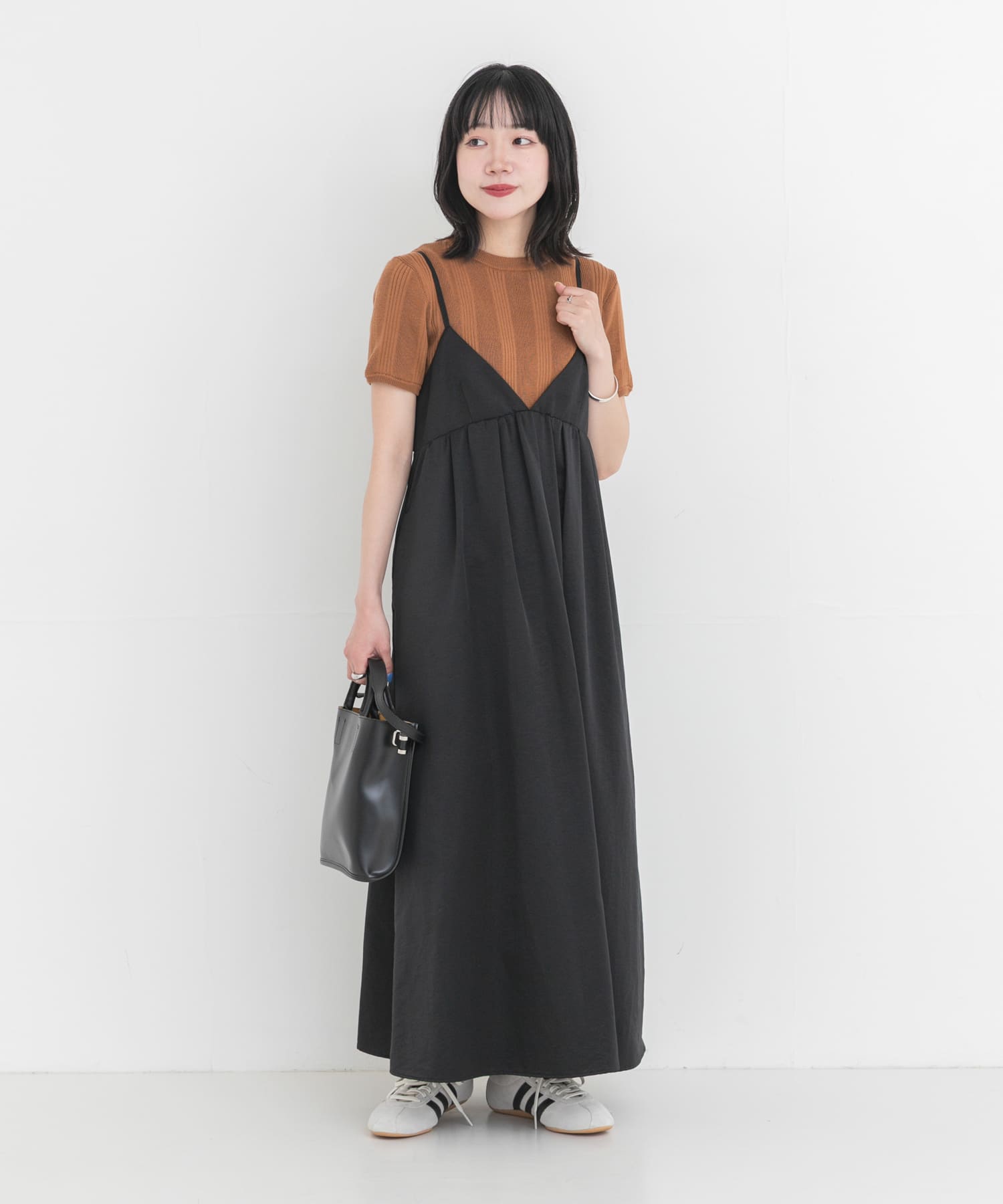 タックギャザーキャミワンピース(Free BLACK): ワンピース｜URBAN