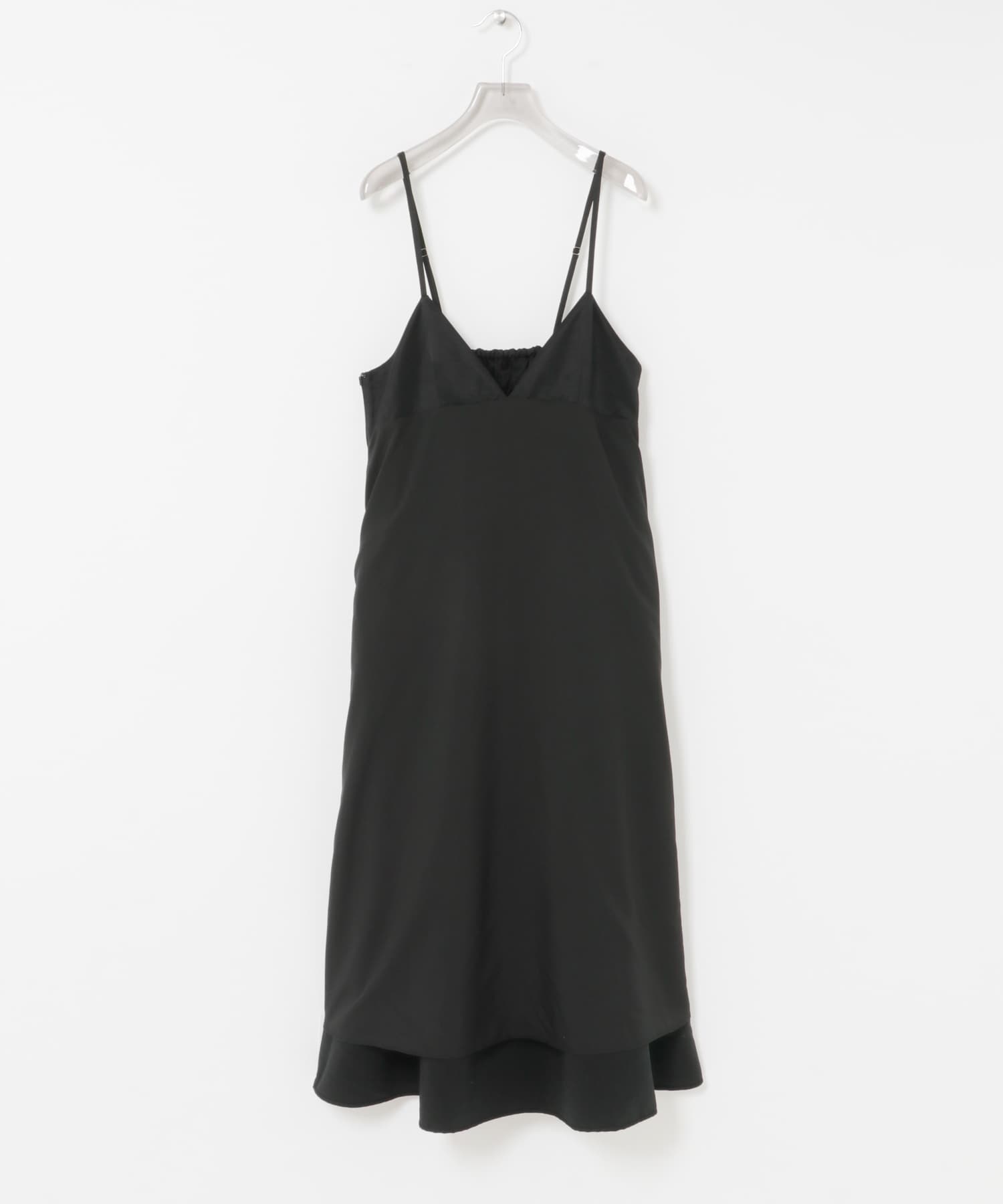 タックギャザーキャミワンピース BLACK Free