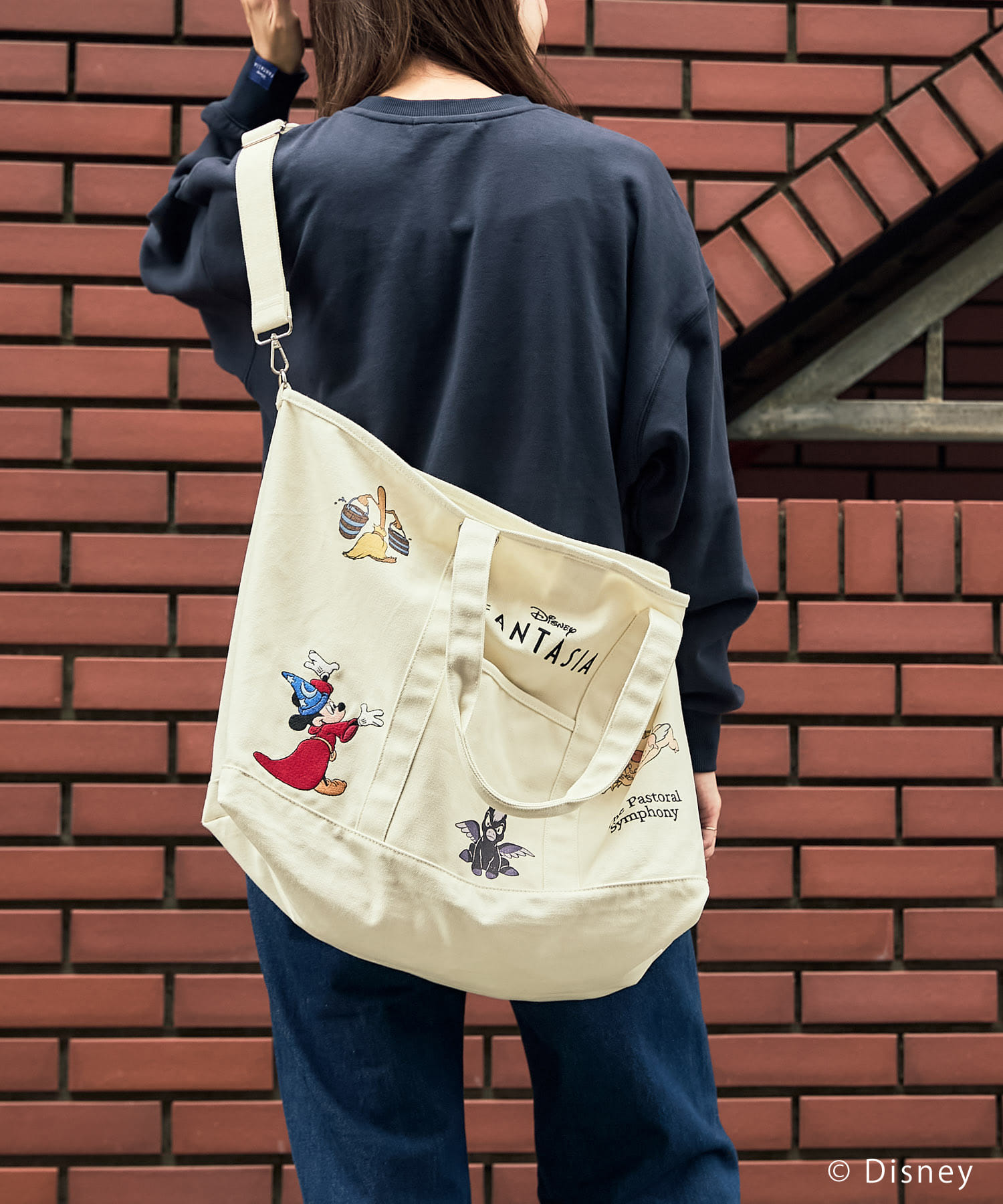 別注/Disney/キャンバスバッグ NATURAL Free