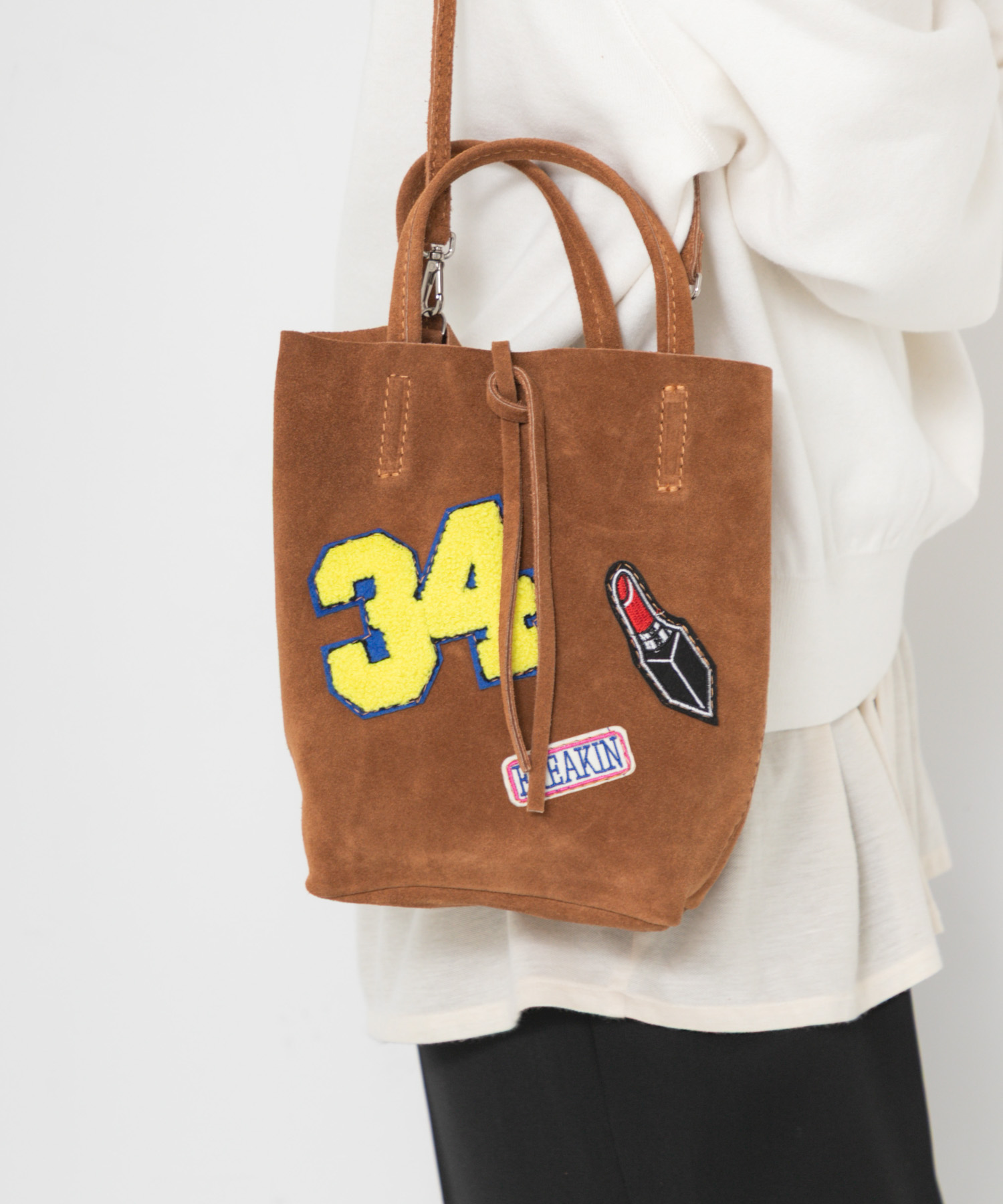 ワッペンミニトートバッグ