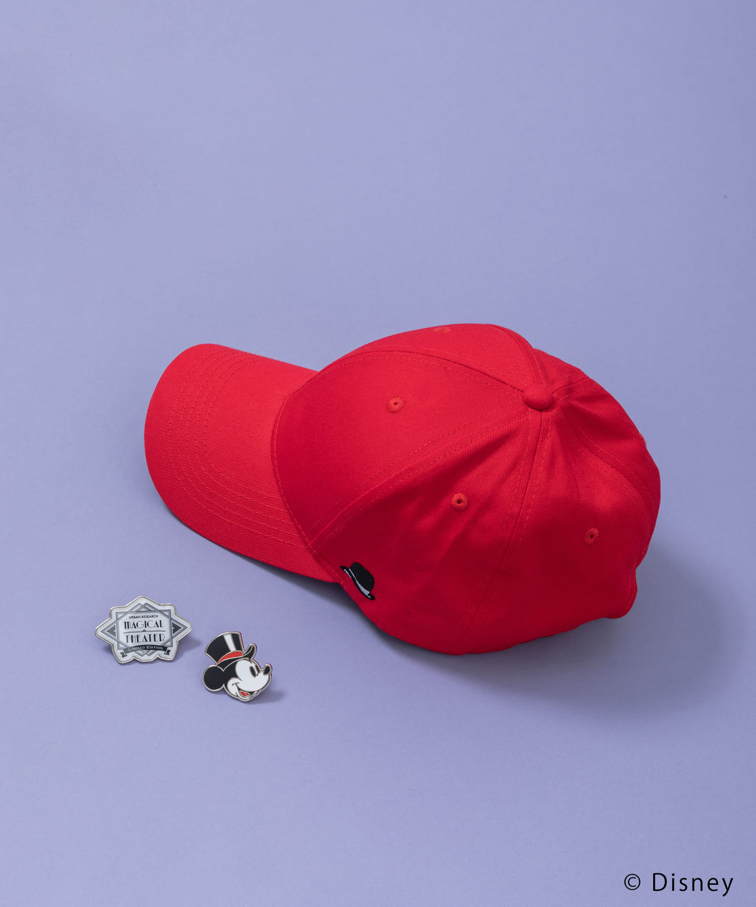 別注/Disney/ピンバッジCAP RED -