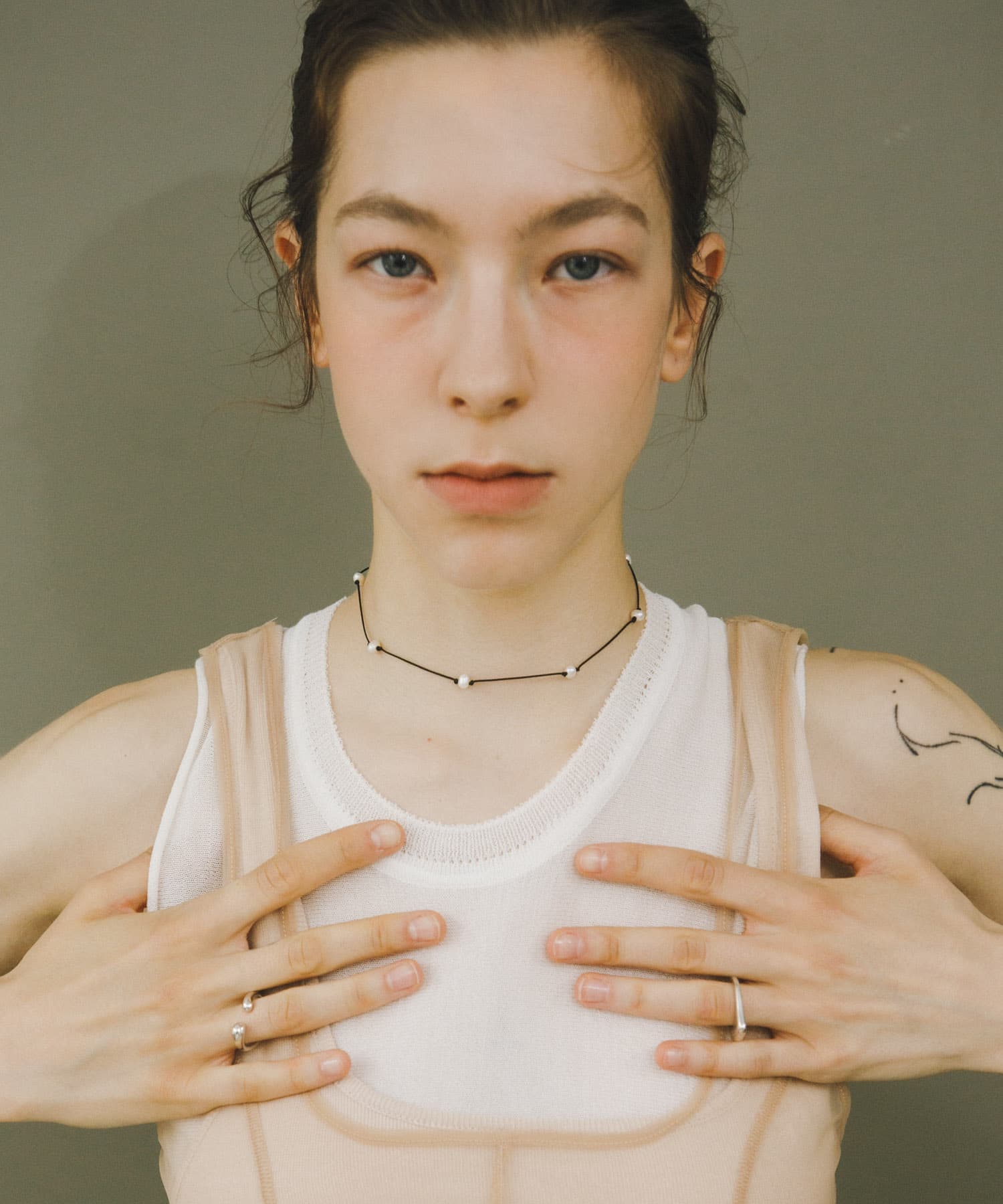 decor『デコール』　ROW CODE NECKLACE