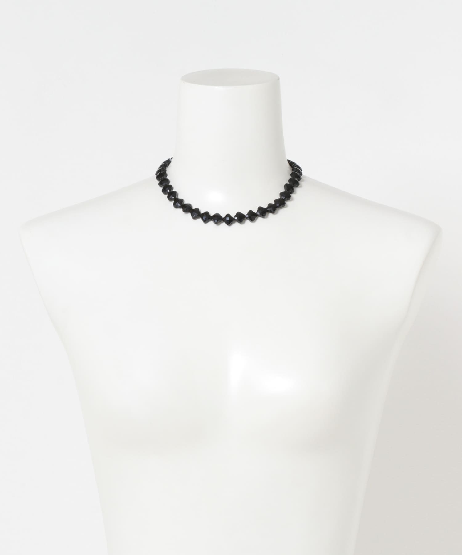 decor『デコール』　FLOWER GEM NECKLACE BLACK -