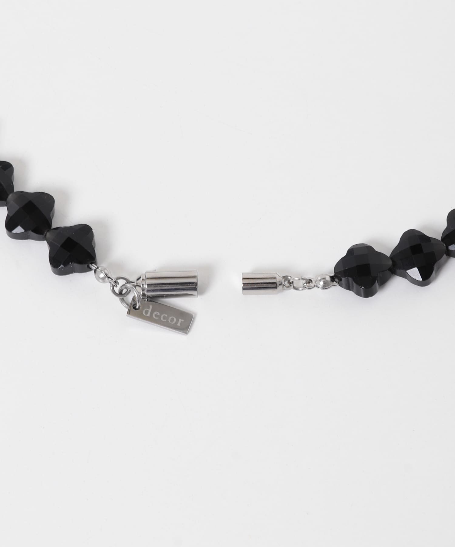 decor『デコール』　FLOWER GEM NECKLACE BLACK -