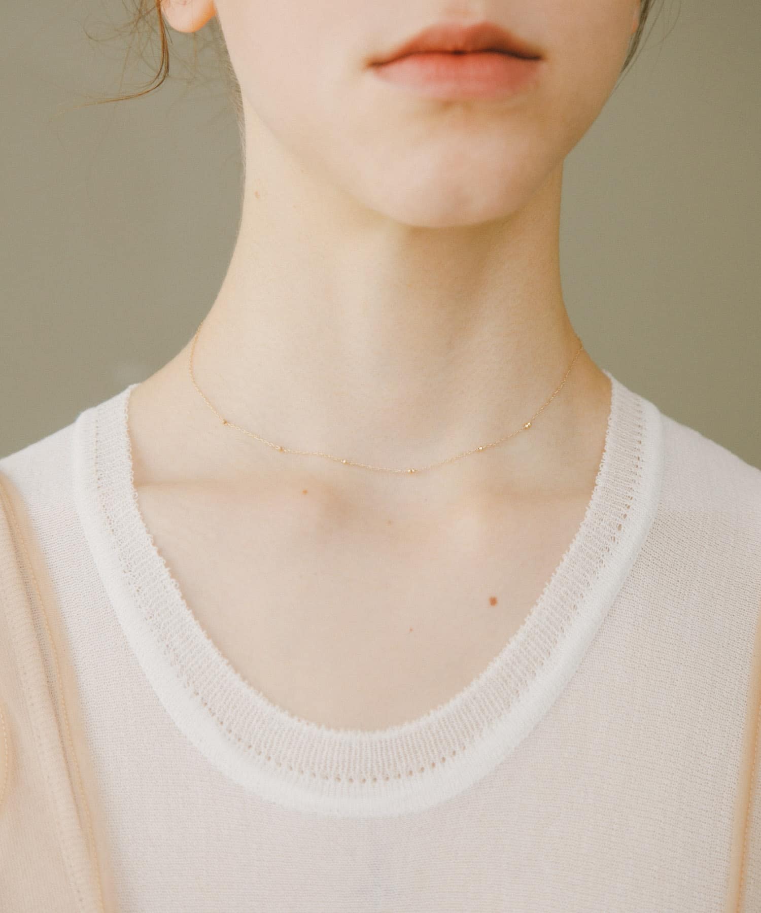 decor『デコール』　K10 DOT NECKLACE