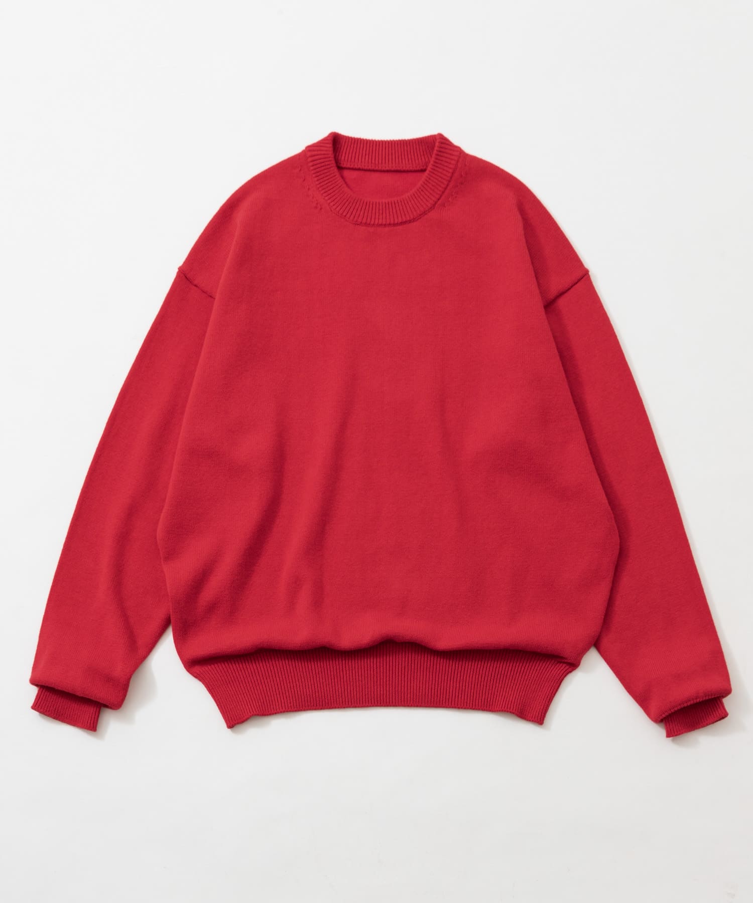 COTTON CASHMERE CREW NECK KNIT