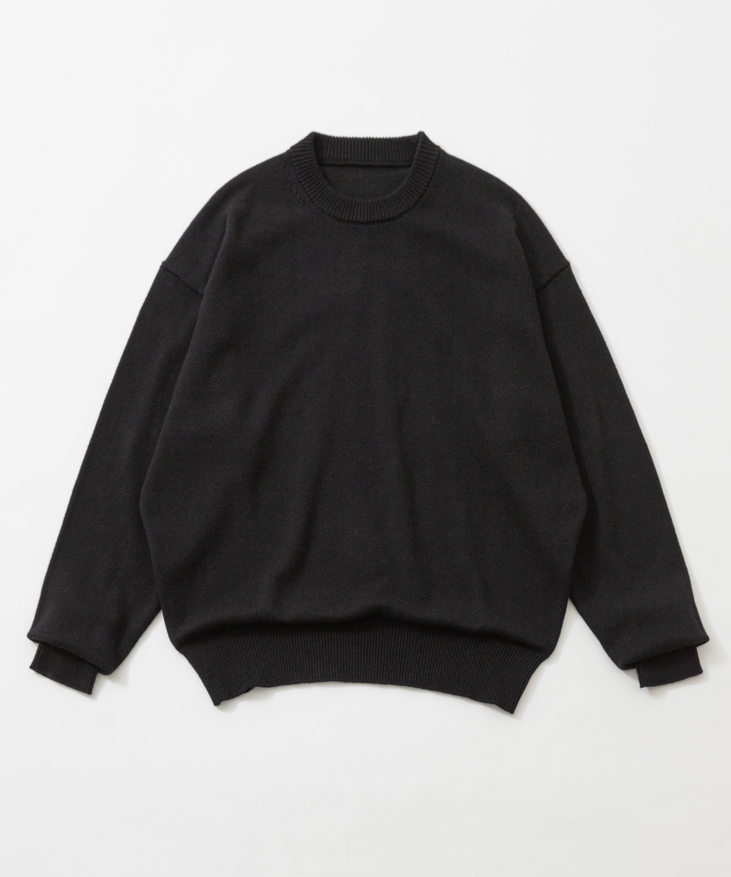 COTTON CASHMERE CREW NECK KNIT