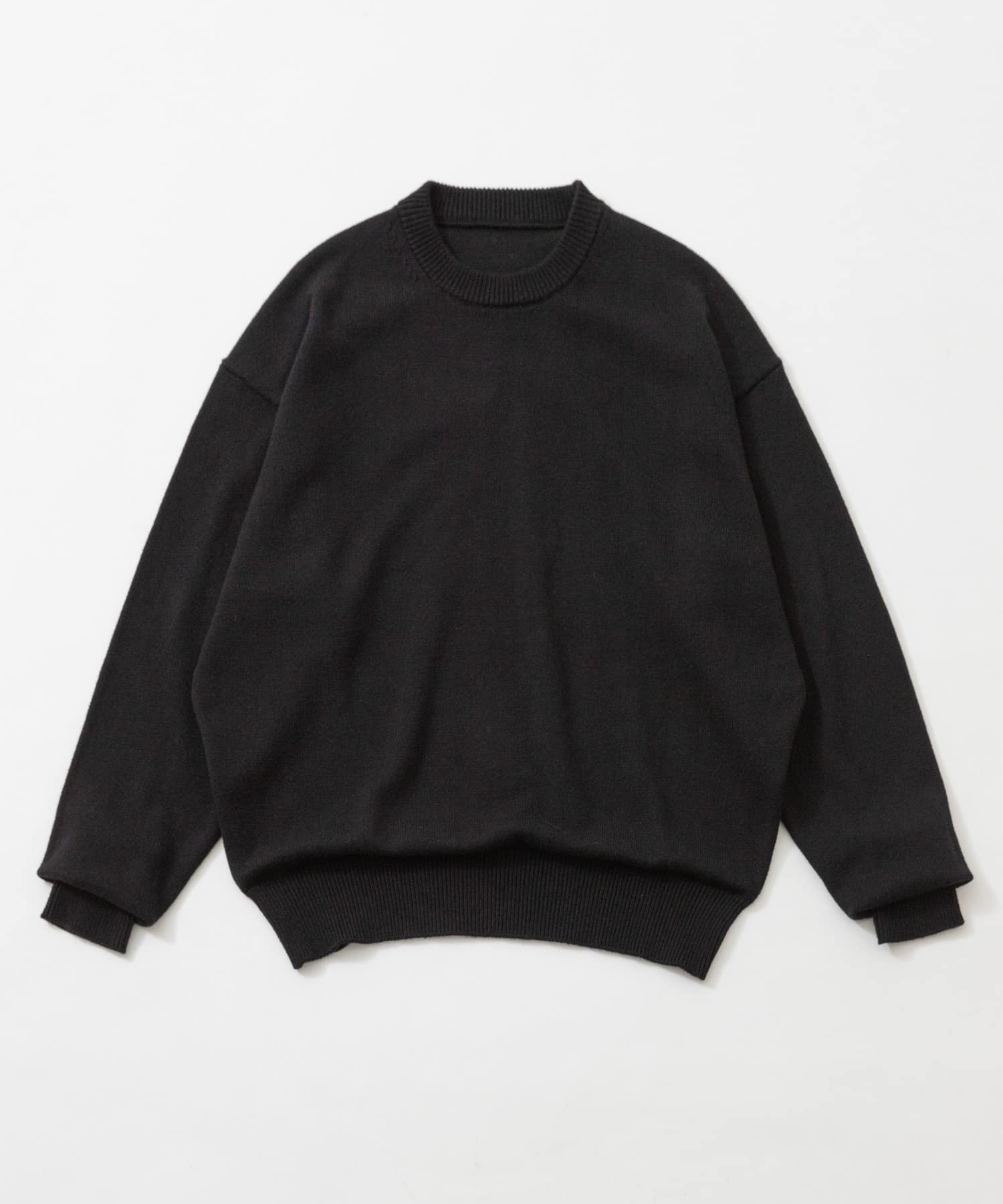 COTTON CASHMERE CREW NECK KNIT