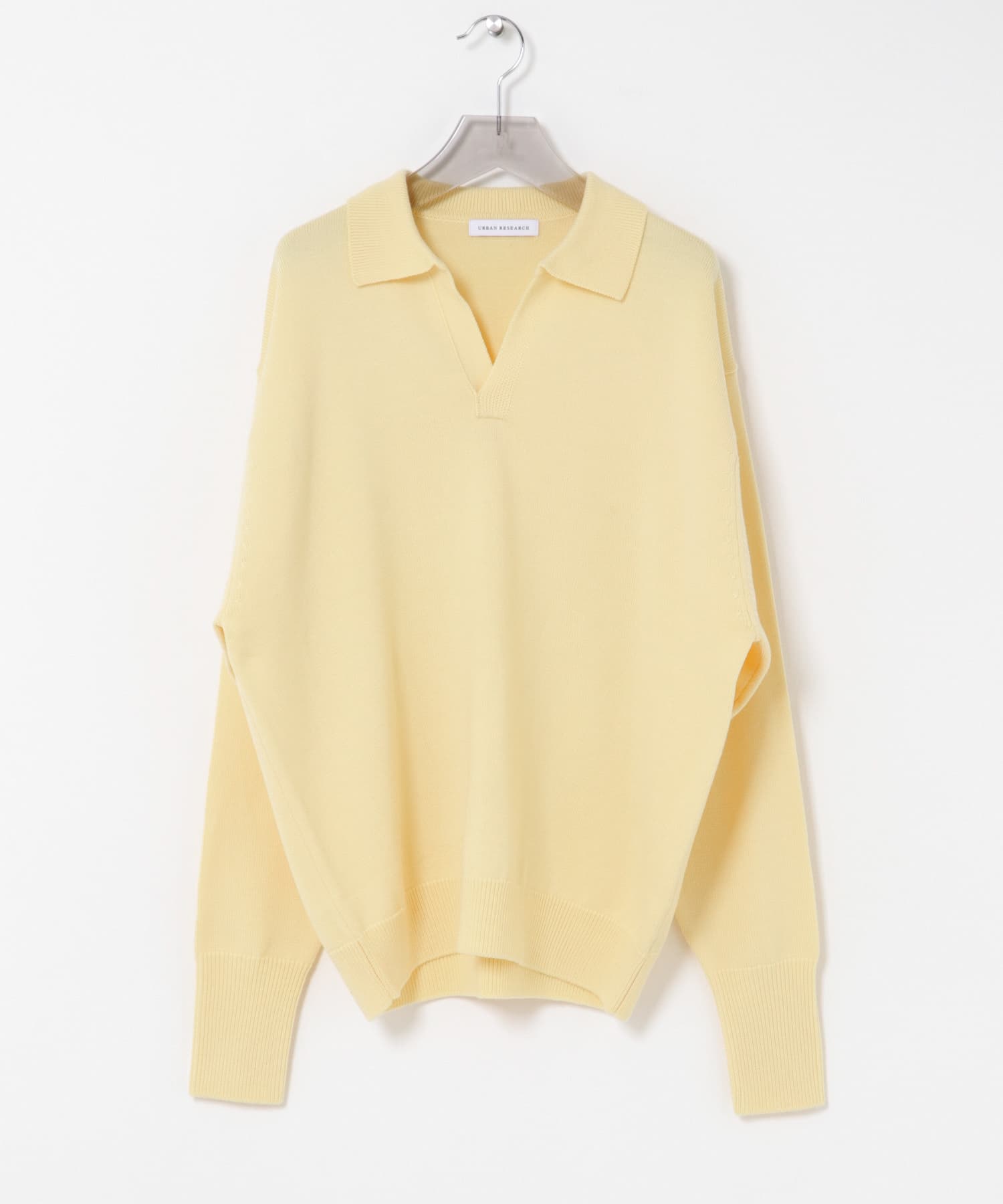 CASHFEEL MID SKIPPER KNIT YELLOW BEG M