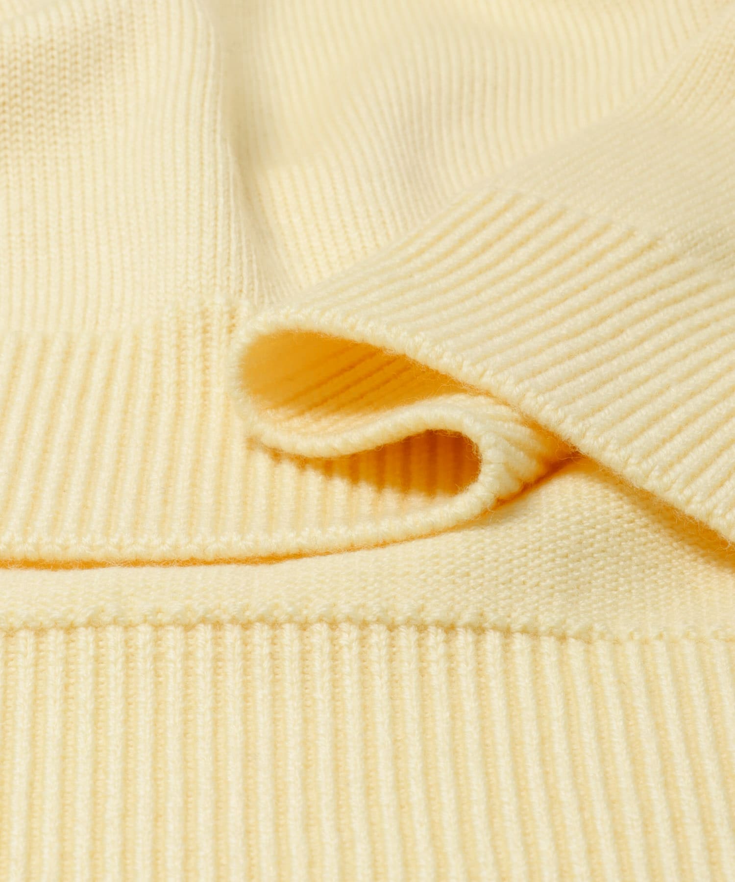 CASHFEEL MID SKIPPER KNIT YELLOW BEG M