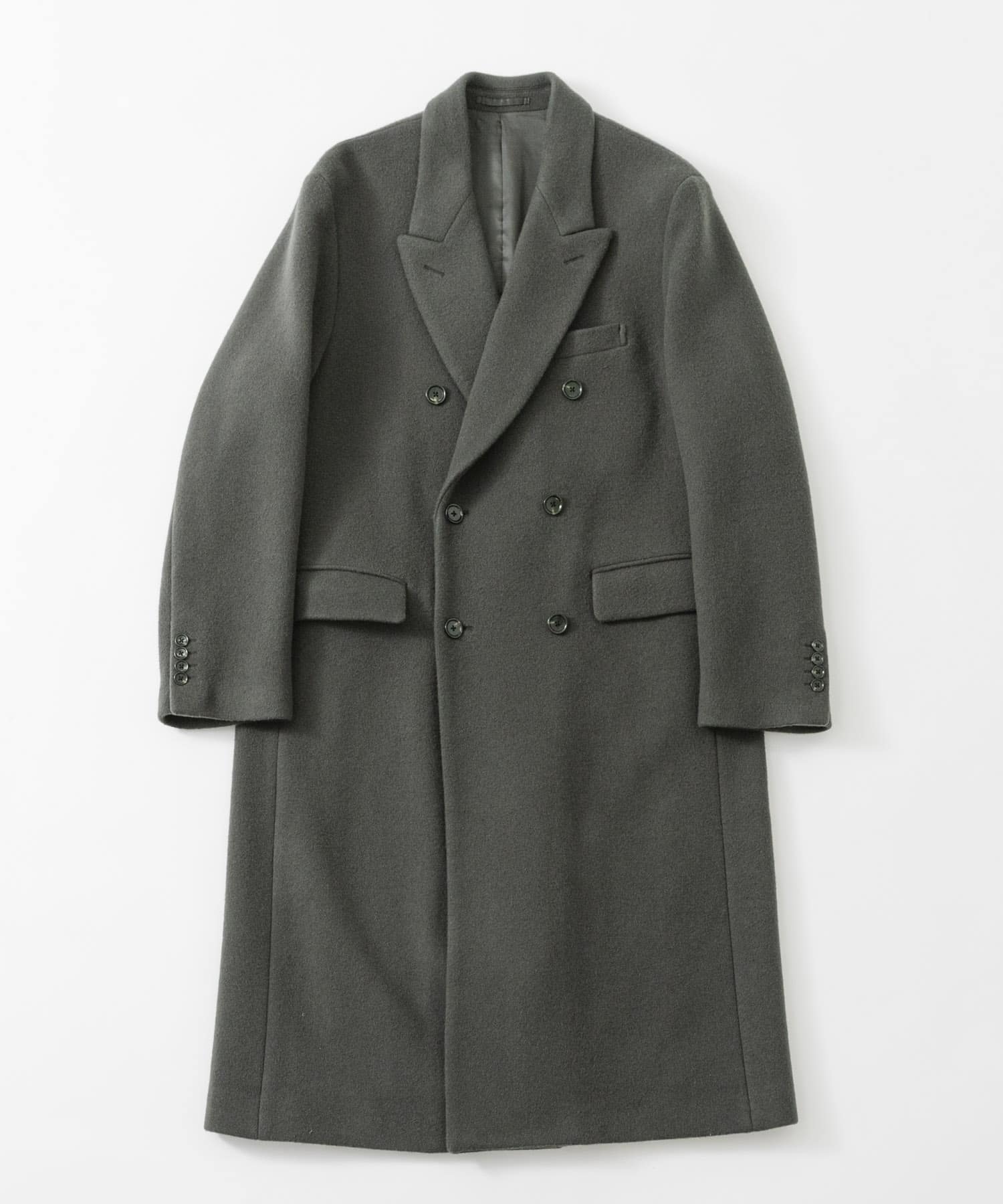 WOOL DOUBLE CHESTER COAT