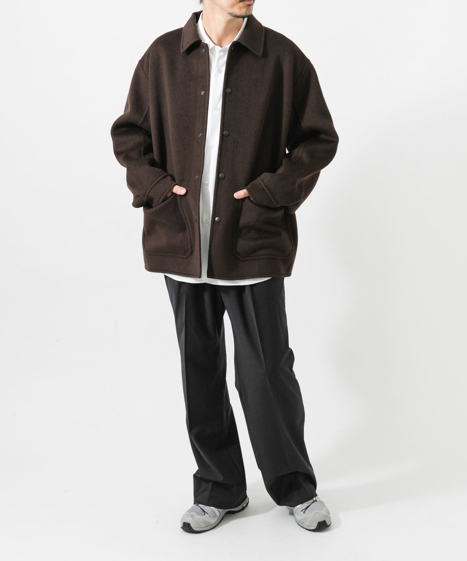 別注』FRAIZZOLI×URBAN RESEARCH REVER COVERALL JACKET(46 BROWN