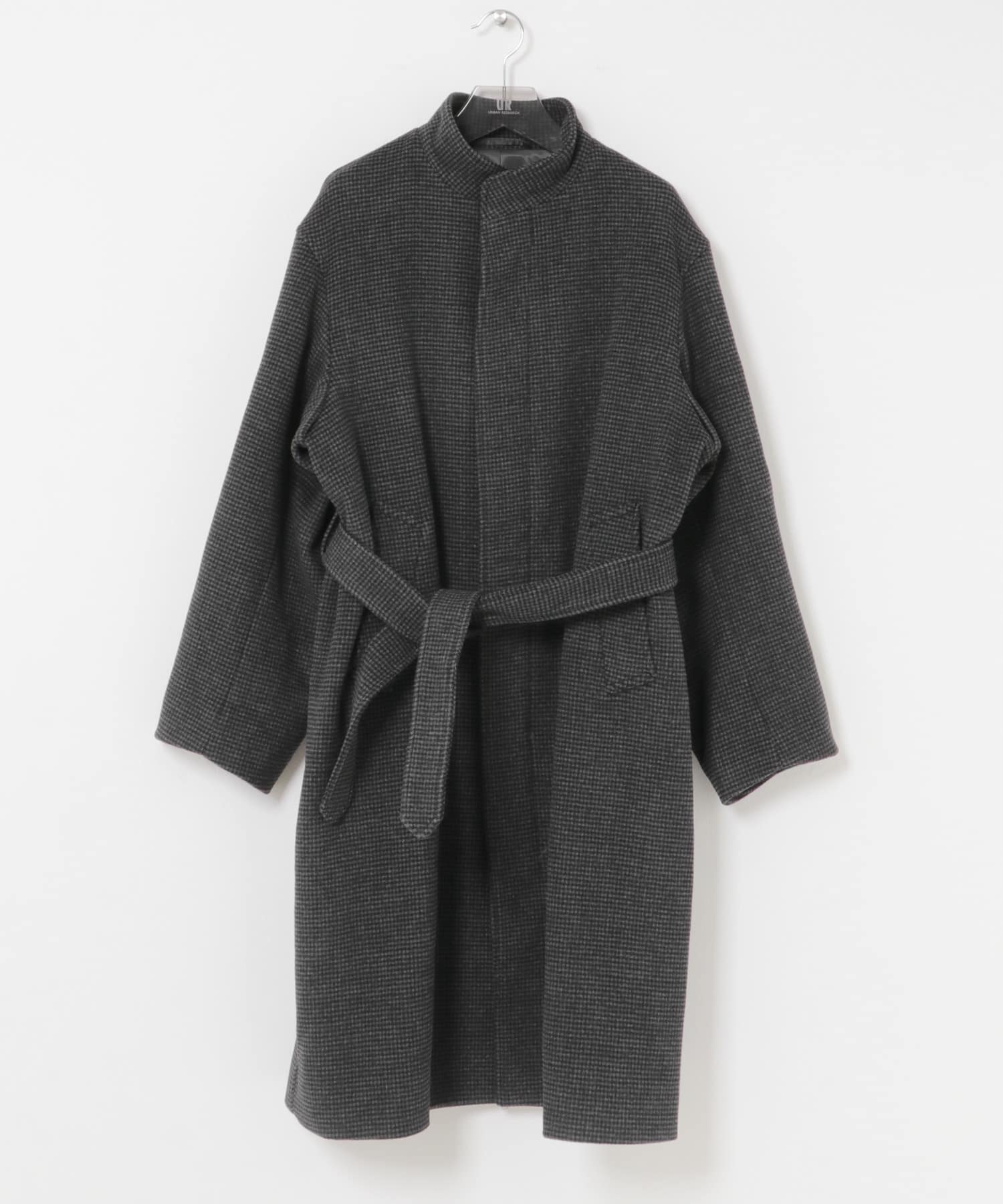 WOOL STAND COLLAR COAT(M BLACKCHECK): アウター｜URBAN RESEARCH公式